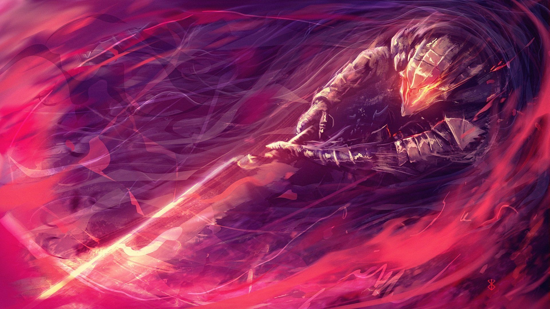 Berserk, Intense action, Fearsome warriors, Anime wallpaper, 1920x1080 Full HD Desktop