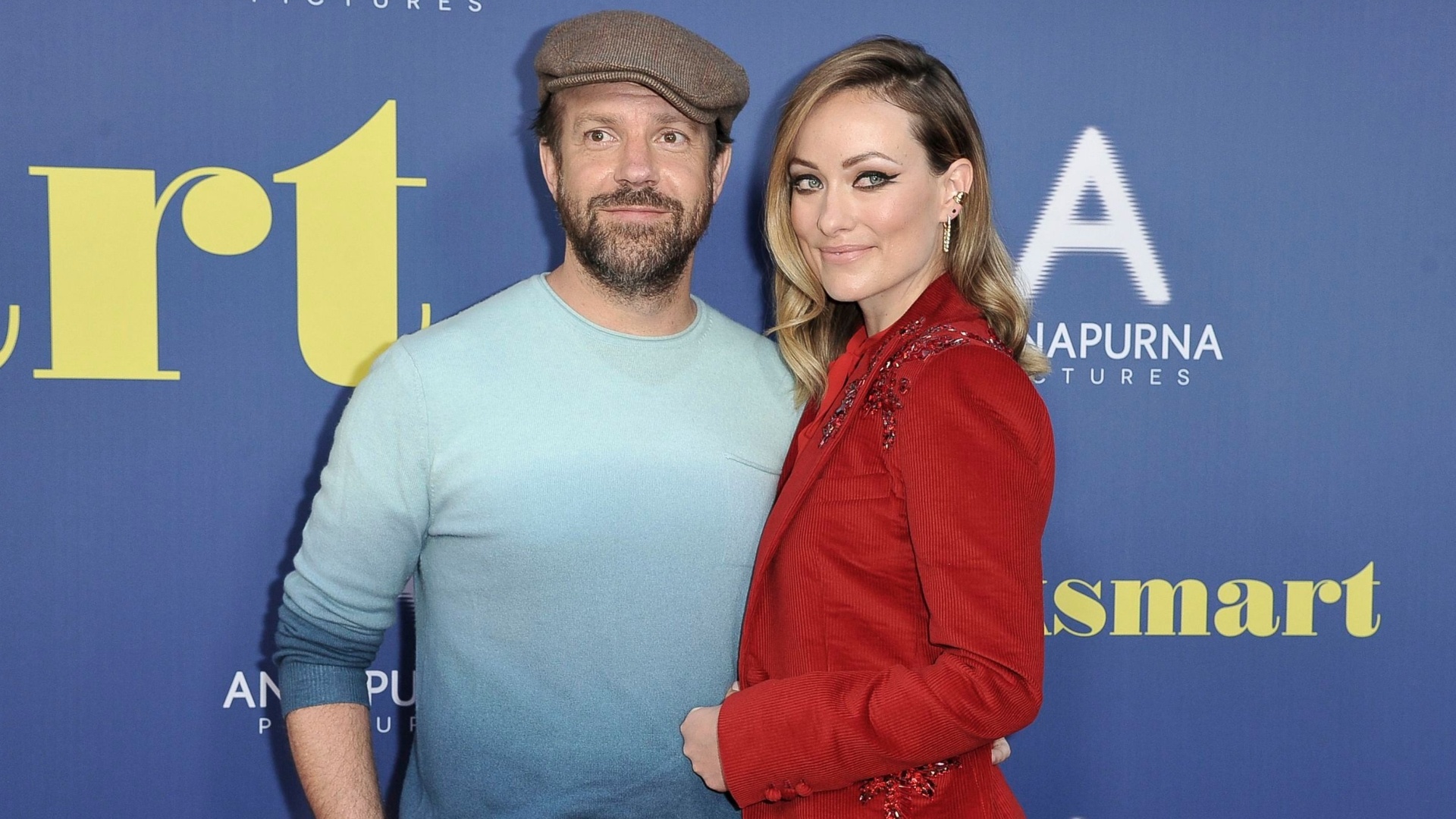 Jason Sudeikis, Olivia Wilde, Funny parenting, Hollywood stars, 1920x1080 Full HD Desktop