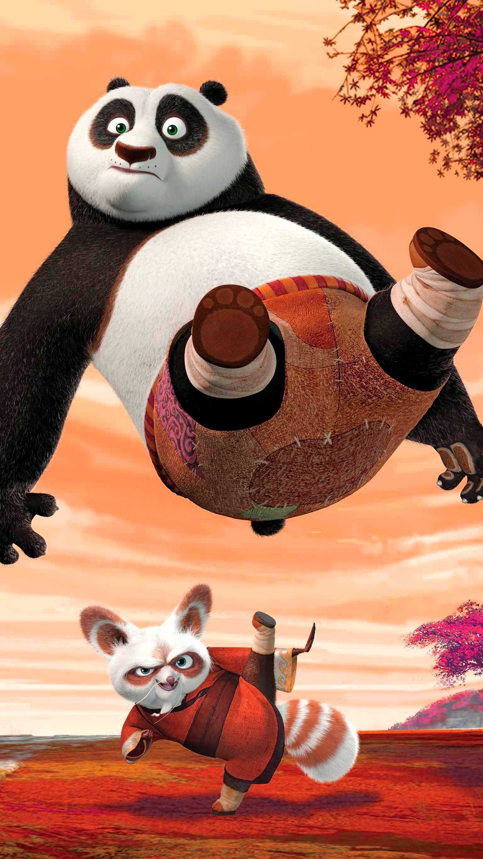 Kung Fu Panda, Engaging background, Animated adventure, Eye-catching visuals, 1540x2740 HD Phone