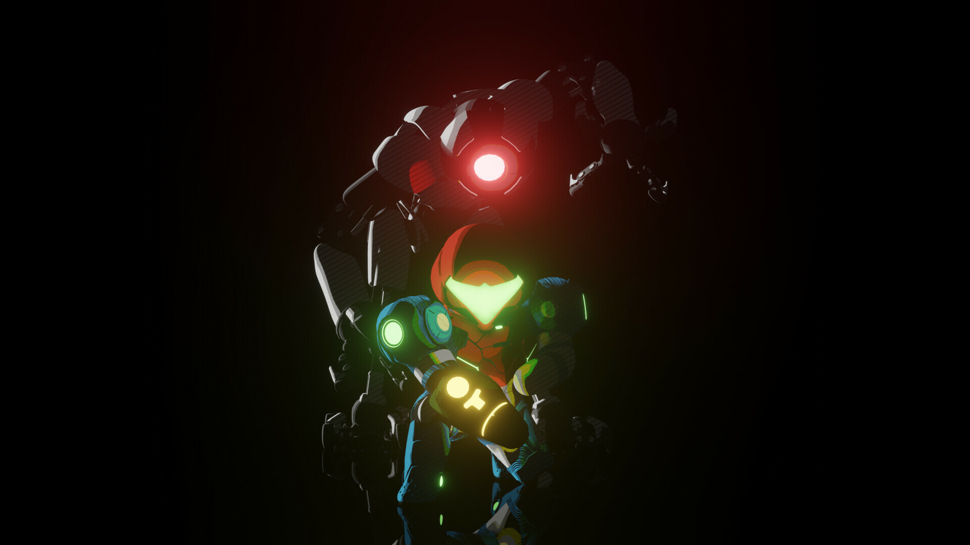 Metroid Dread, Artstation wallpapers, PC gaming, 1920x1080 Full HD Desktop