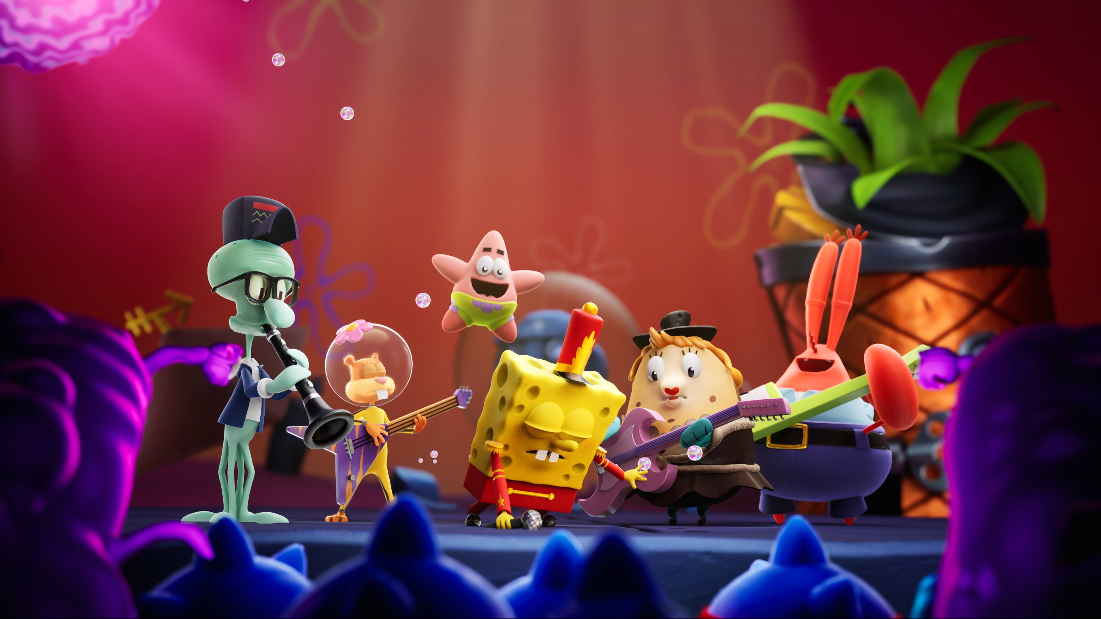 Mr. Krabs, Cosmic Shake wallpaper, SpongeBob SquarePants, Ultra HD, 3840x2160 4K Desktop