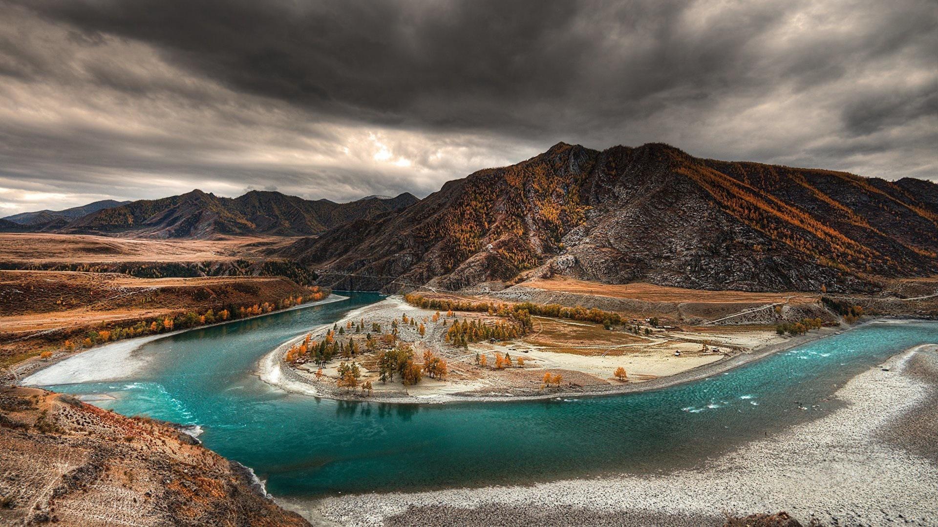 Altai Mountains, Katun River beauty, National Geographic wallpaper, Majestic landscapes, 1920x1080 Full HD Desktop