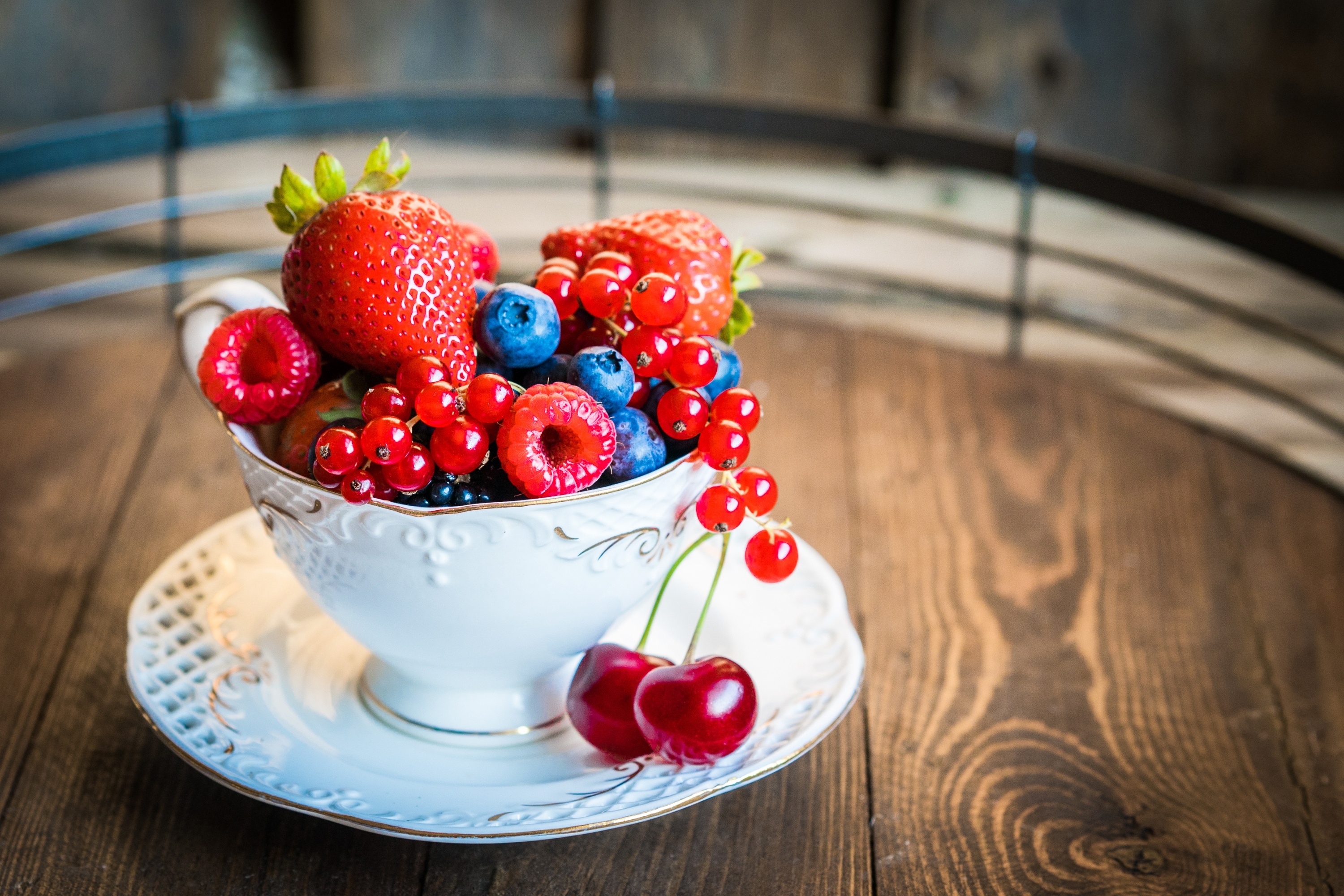 Berries, Fruits, Bowl, Currants, 3000x2000 HD Desktop