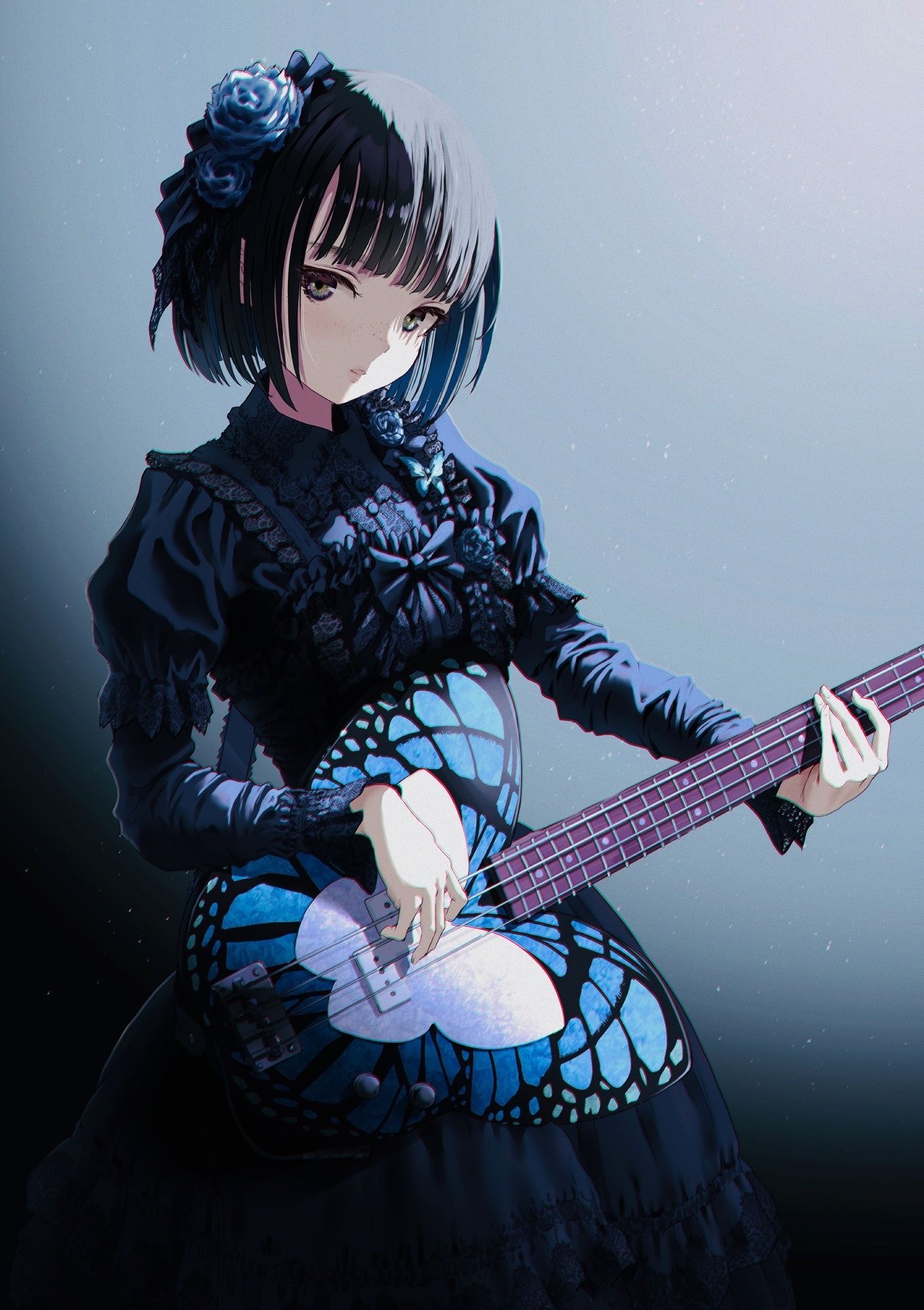 Gothic Anime, Dark anime, Mysterious atmosphere, Gothic aesthetic, 1410x2000 HD Phone