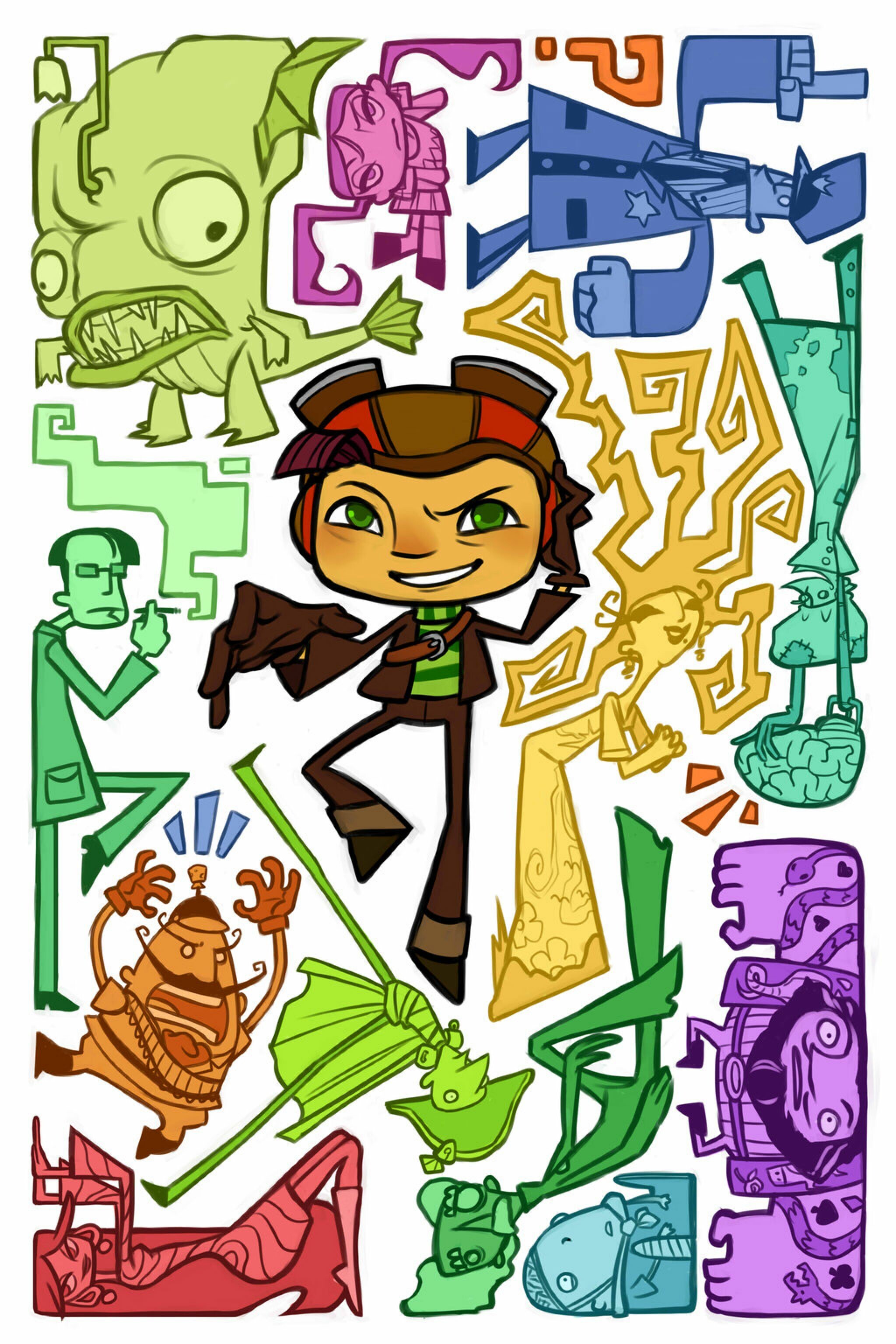 Psychonauts, Video game art, Creative inspiration, Artistic vision, 2050x3080 HD Phone