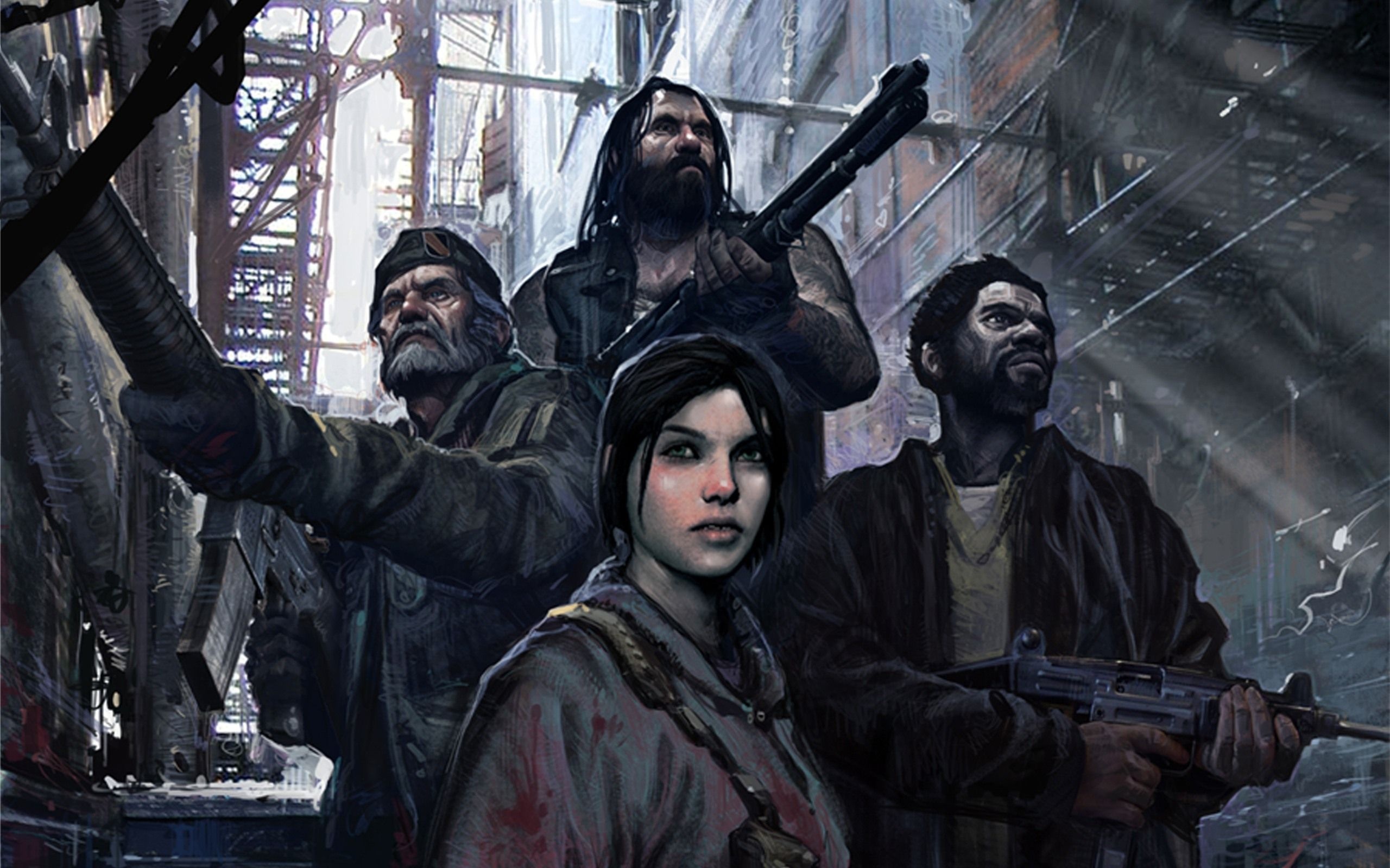 Zombie apocalypse, Post-apocalyptic survival, Infected hordes, Intense action, 2560x1600 HD Desktop