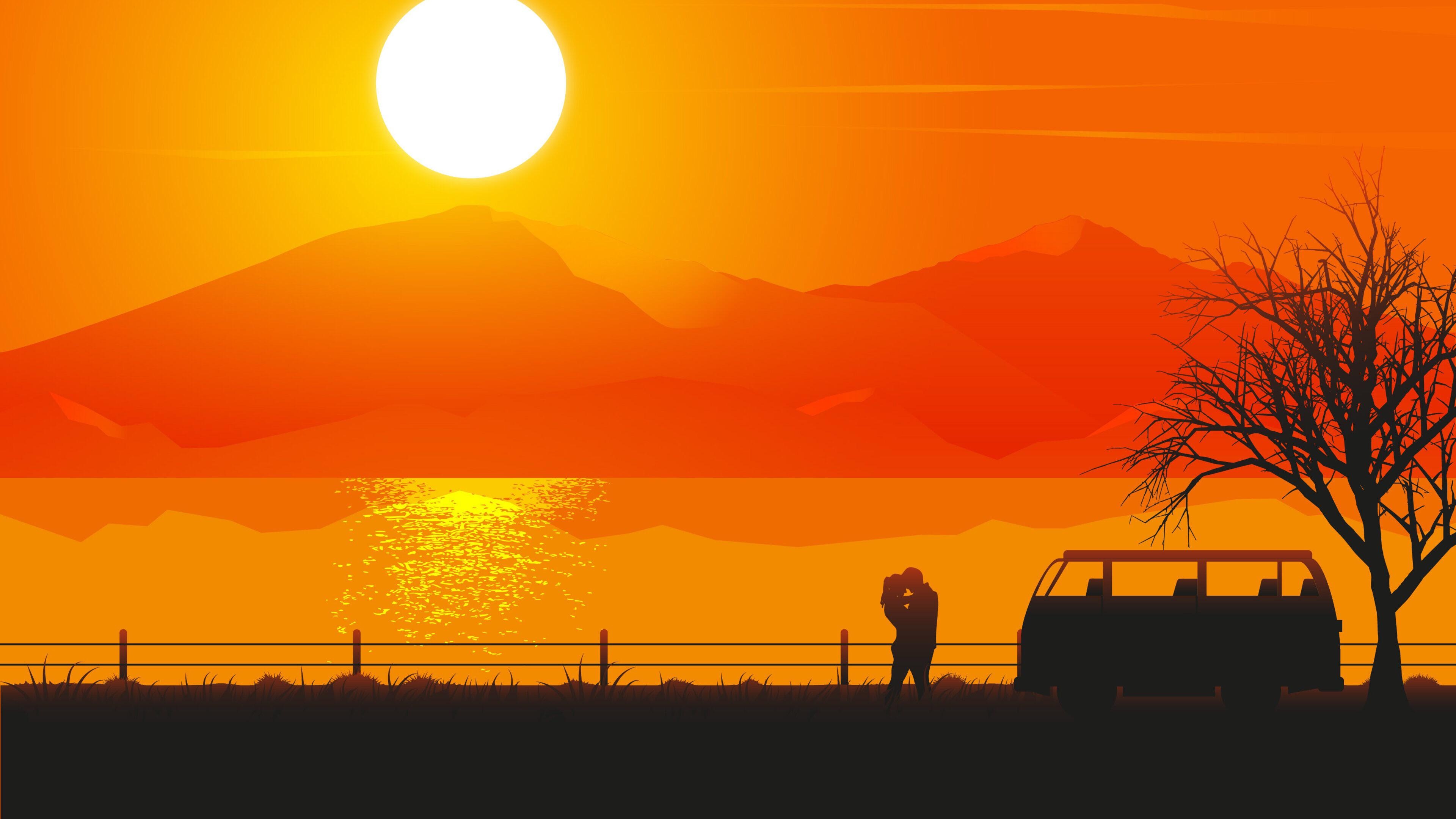 Love couple, Rwallpaper, 3840x2160 4K Desktop