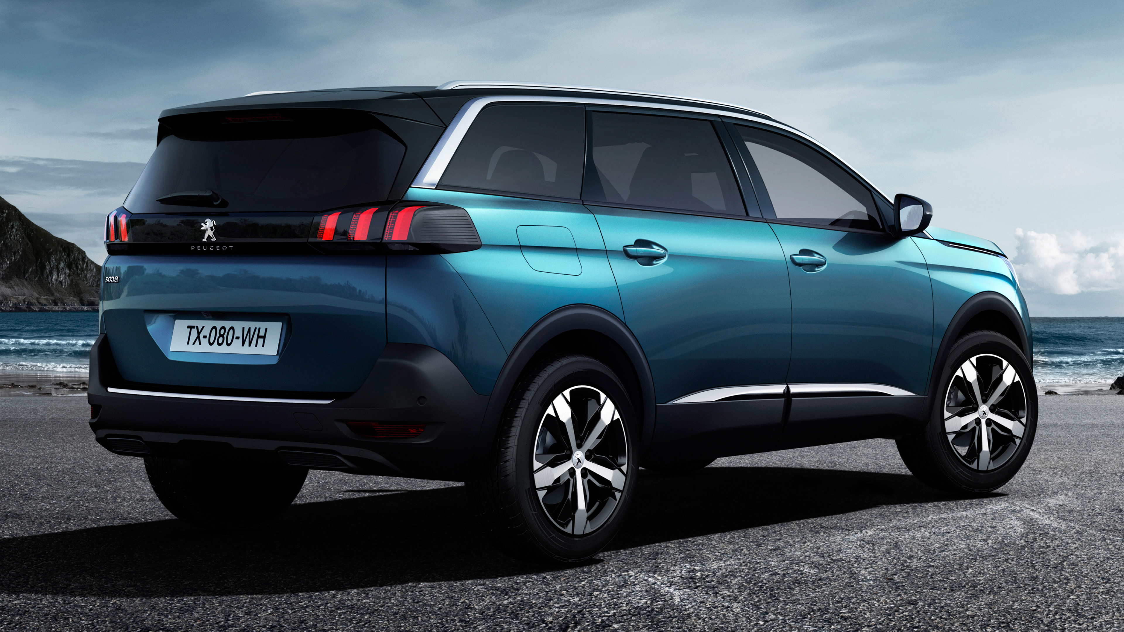 Peugeot 5008, Modern family car, Spacious interior, Advanced safety features, 3840x2160 4K Desktop