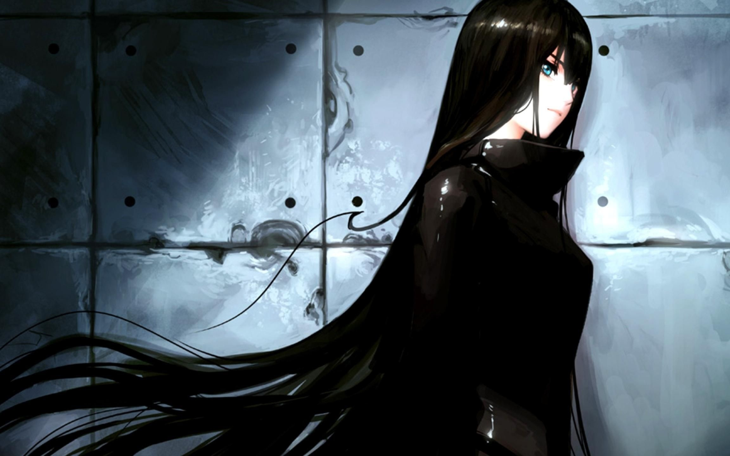 Gothic Anime, Cute anime girls, Gothic style, Dark backgrounds, 2560x1600 HD Desktop