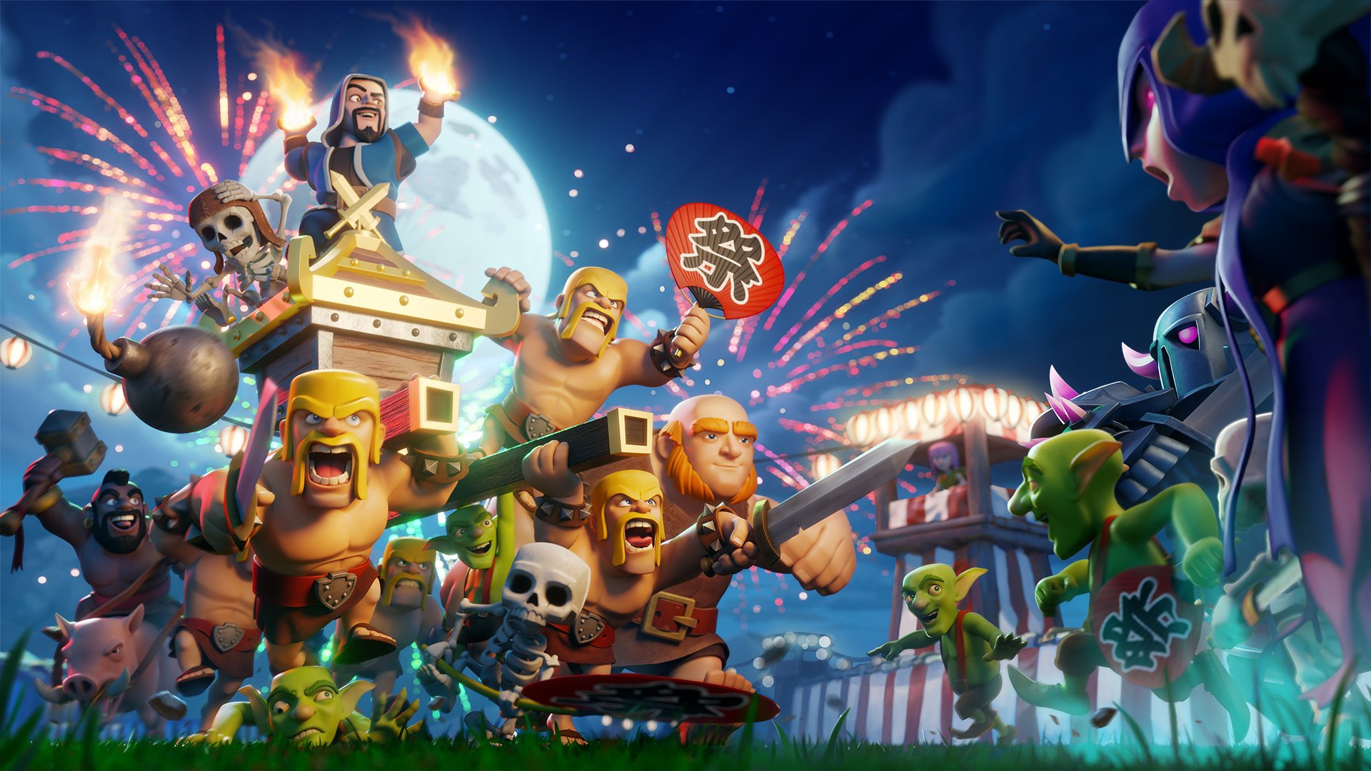 Clash of Clans wallpapers, Legendary characters, Majestic fortresses, Strategic planning, 1920x1080 Full HD Desktop