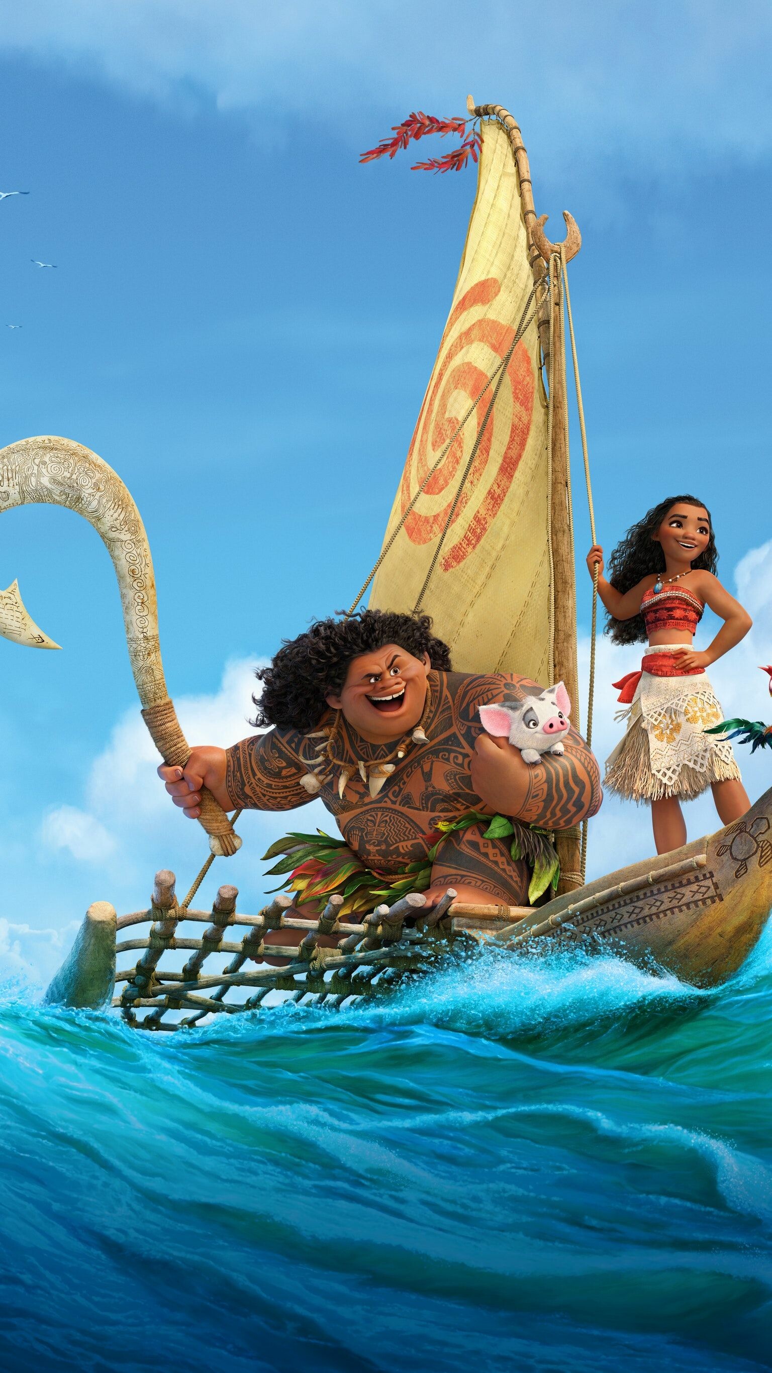 Moana 2016 phone wallpaper, Movie mania, Disney princess theme, Celebrating Moana, 1540x2740 HD Phone