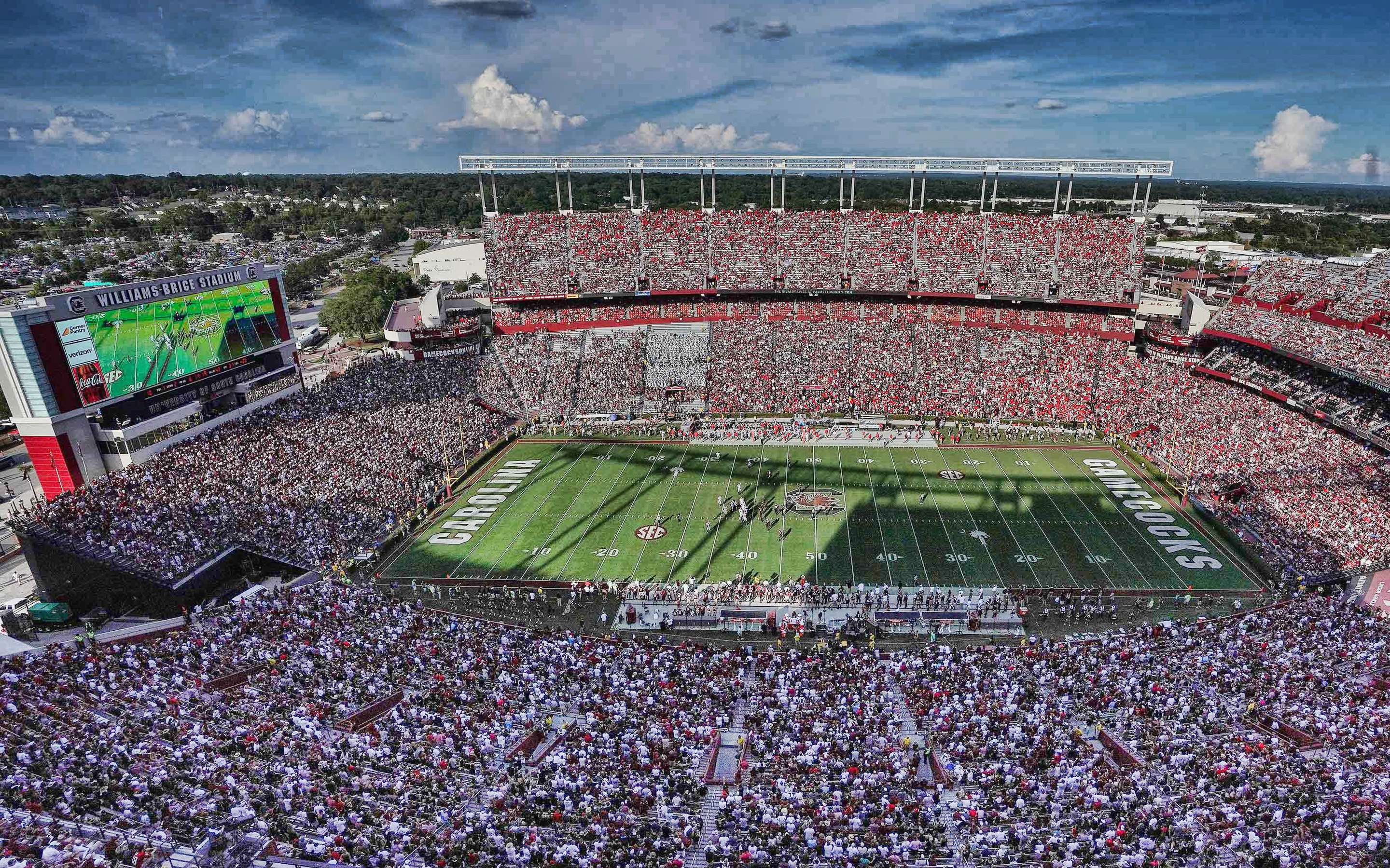 Columbia Travels, Williams Brice Stadium, South Carolina Gamecocks, 2880x1800 HD Desktop