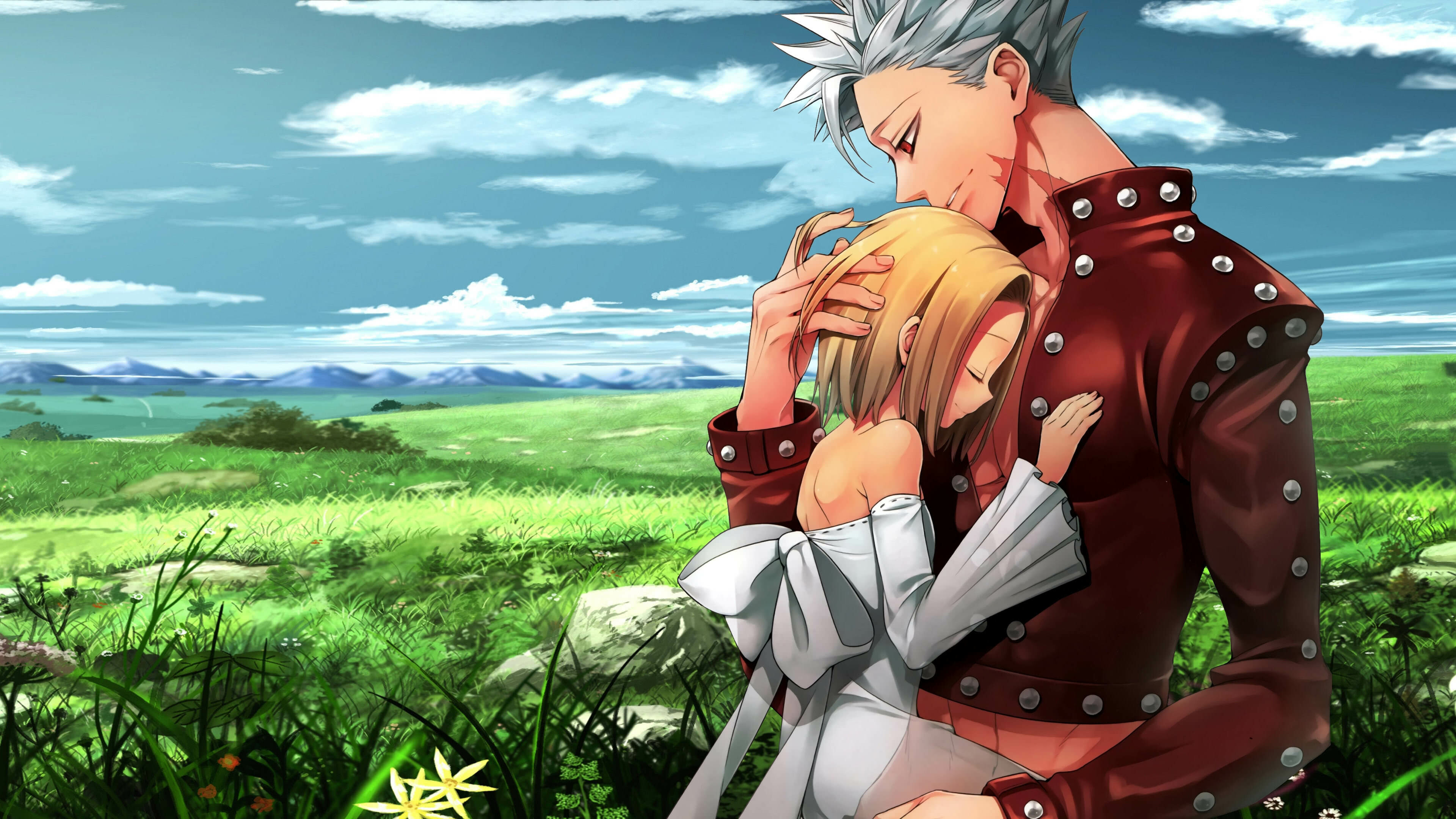 Ban and Elaine, Hugs Wallpaper, 3840x2160 4K Desktop