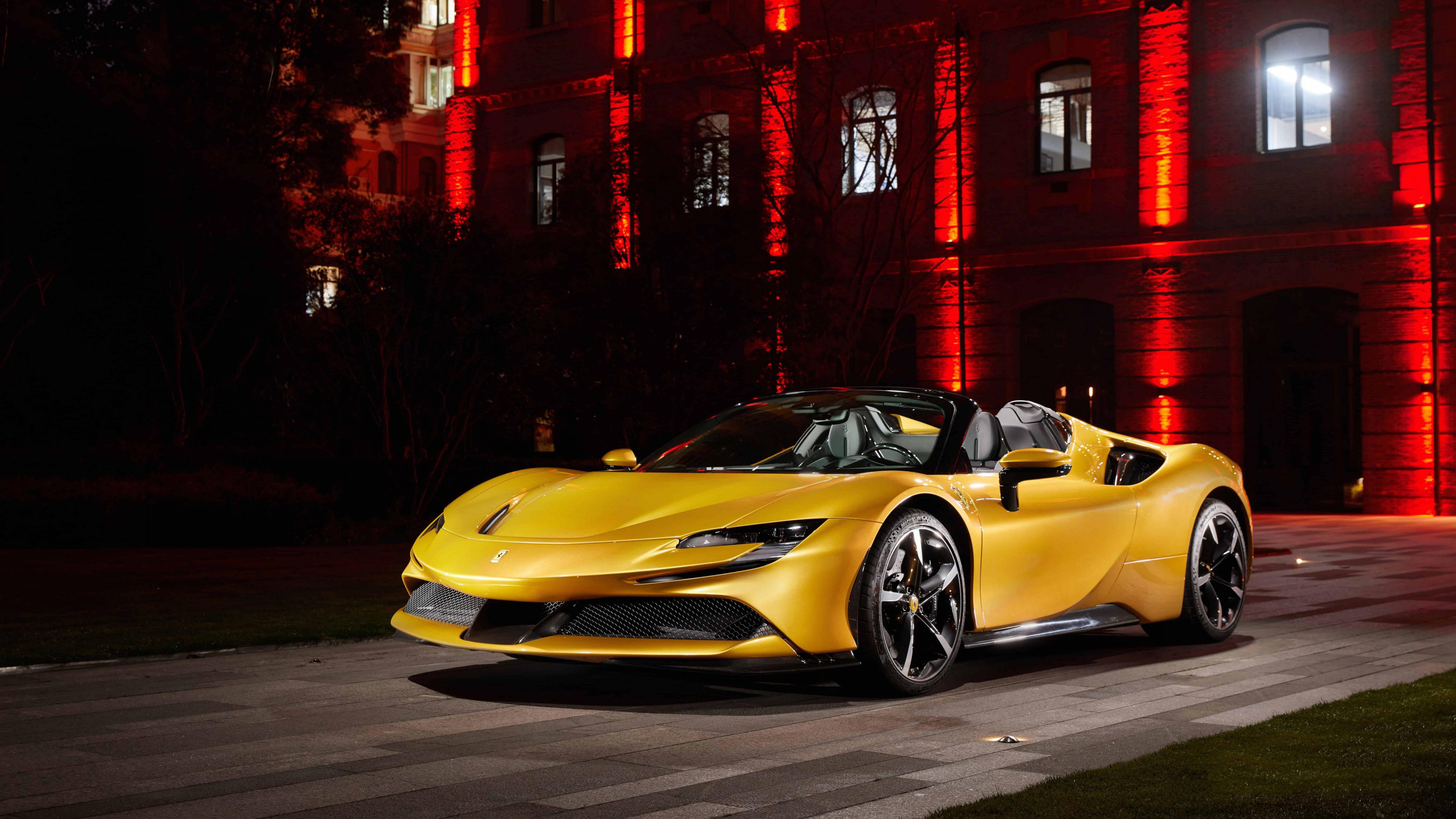 Ferrari SF90 Spider, 2021 auto, 4K 5K autos, HD desktop wallpaper, 3840x2160 4K Desktop