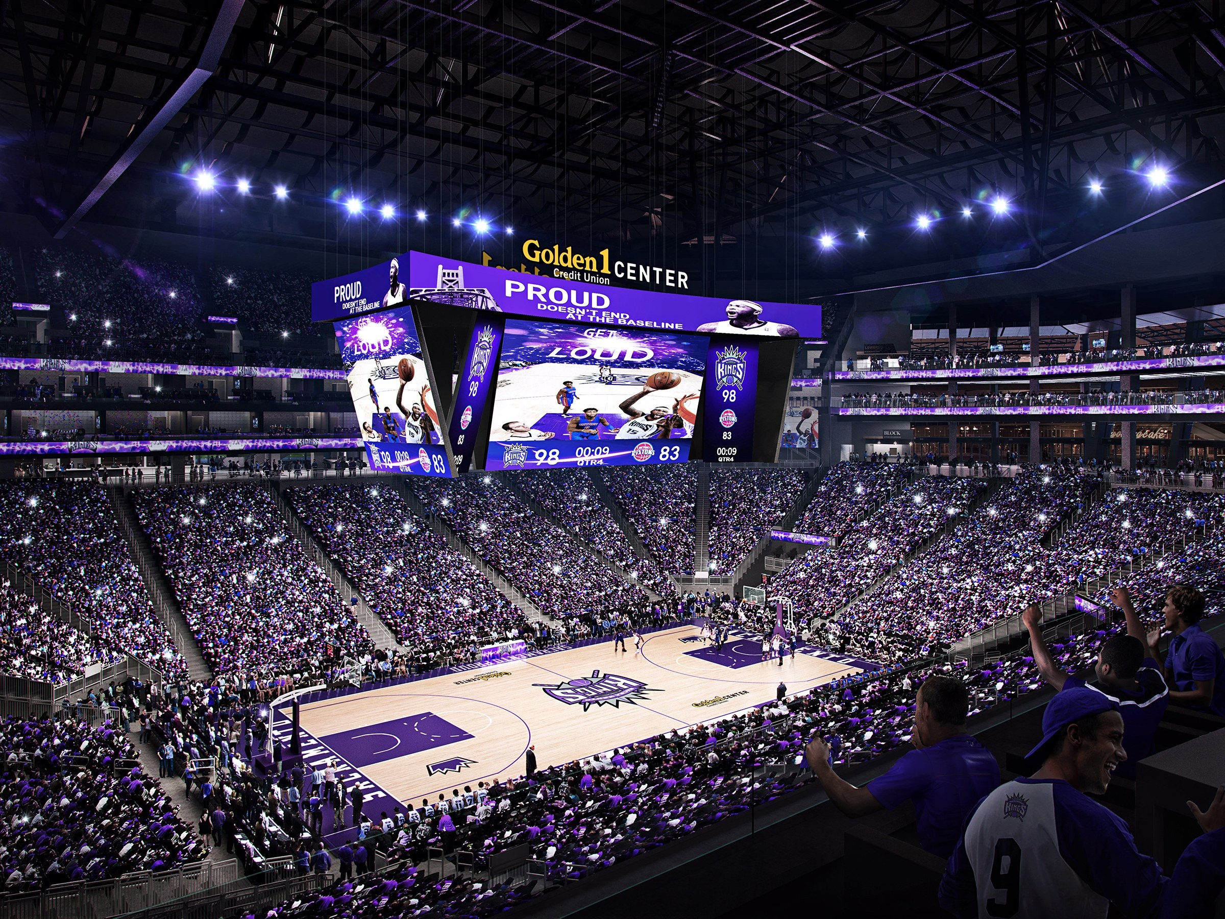 Golden 1 Center, Sacramento Kings Wallpaper, 2400x1800 HD Desktop