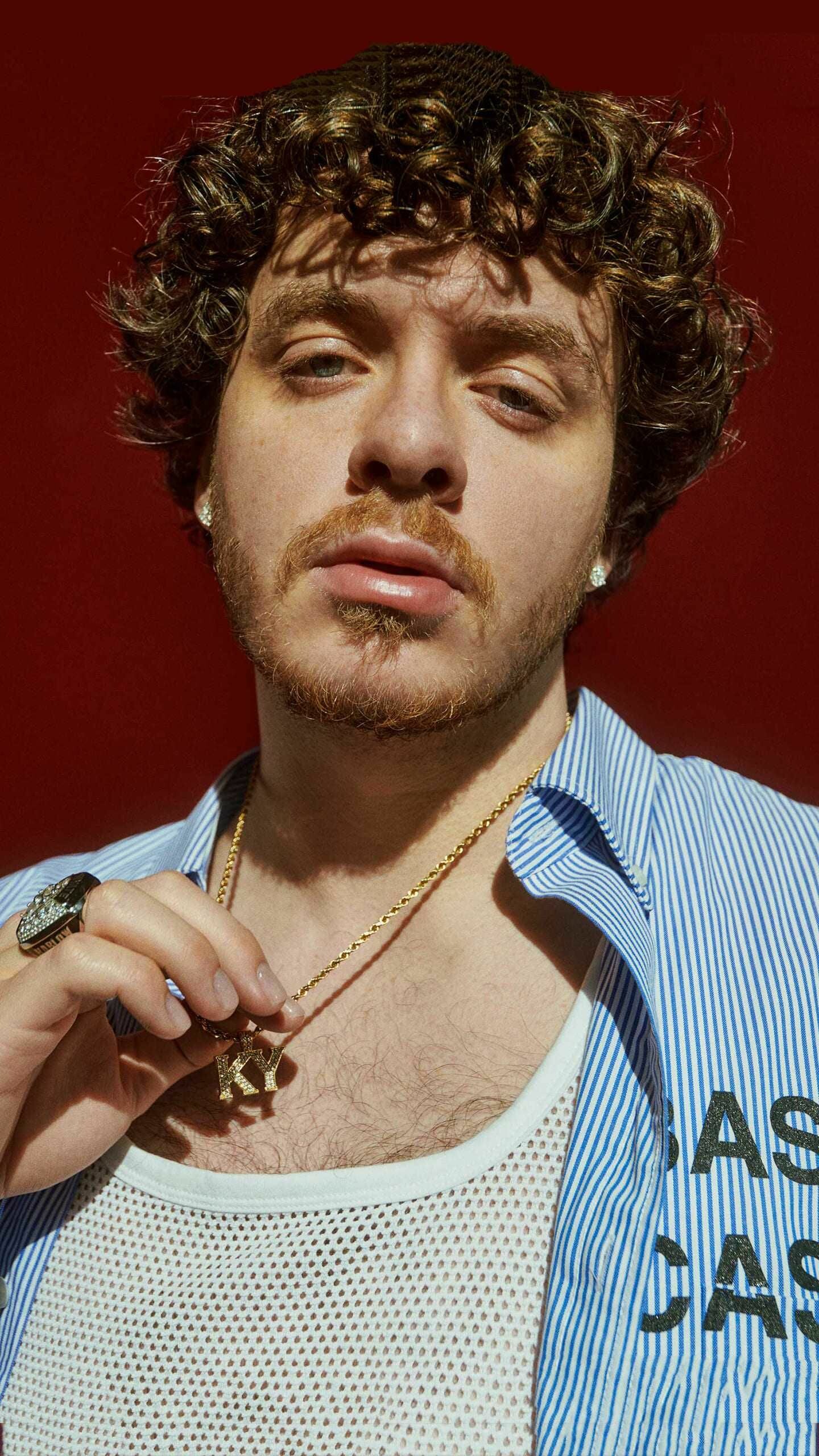 Jack Harlow, Hip-hop background, White rapper, Creative expression, 1440x2560 HD Phone