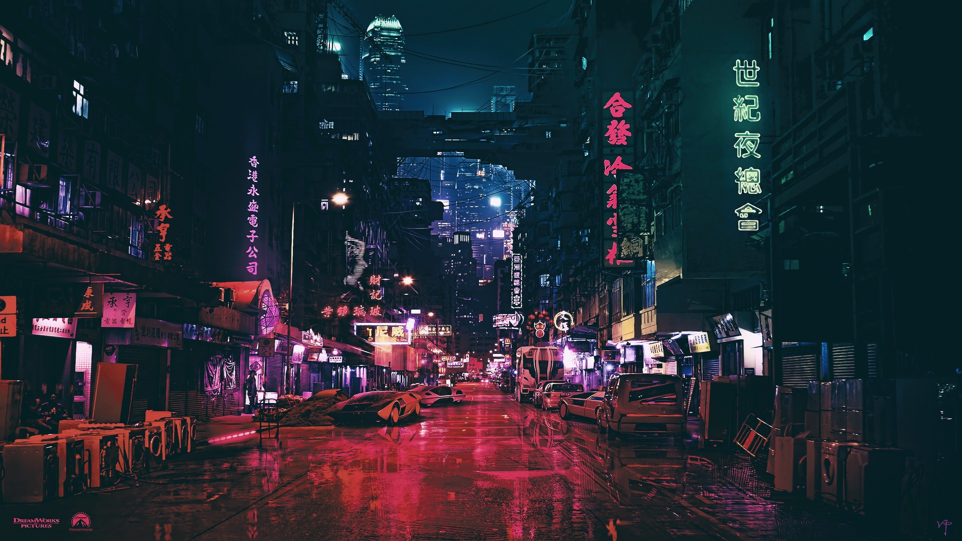 Ghost in the Shell, Cityscapes, Urban Backgrounds, Futuristic Architecture, 3840x2160 4K Desktop