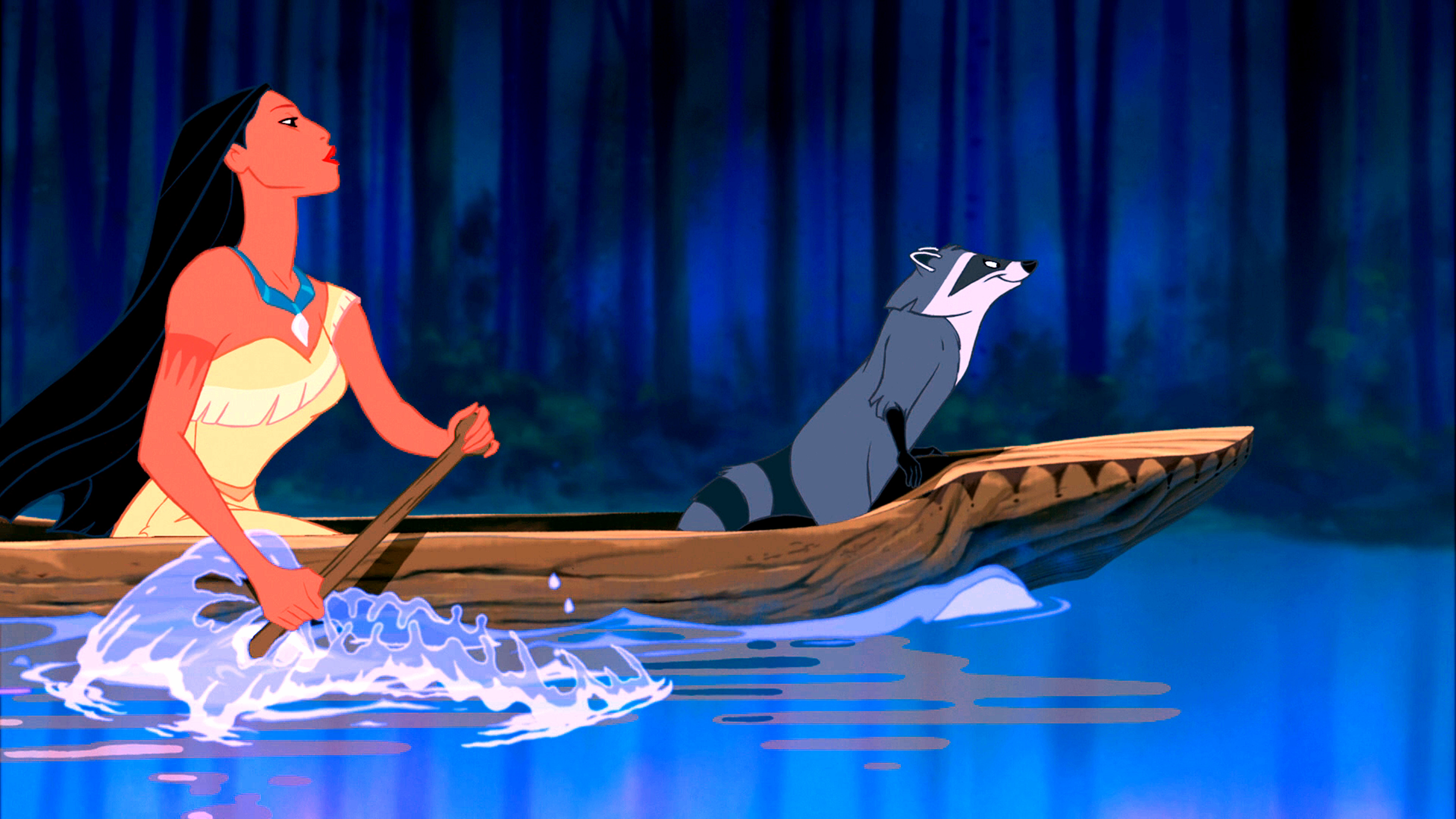 Pocahontas u0026 Meeko, Walt Disney figuren, Beautiful artwork, Fanpop community, 3080x1730 HD Desktop