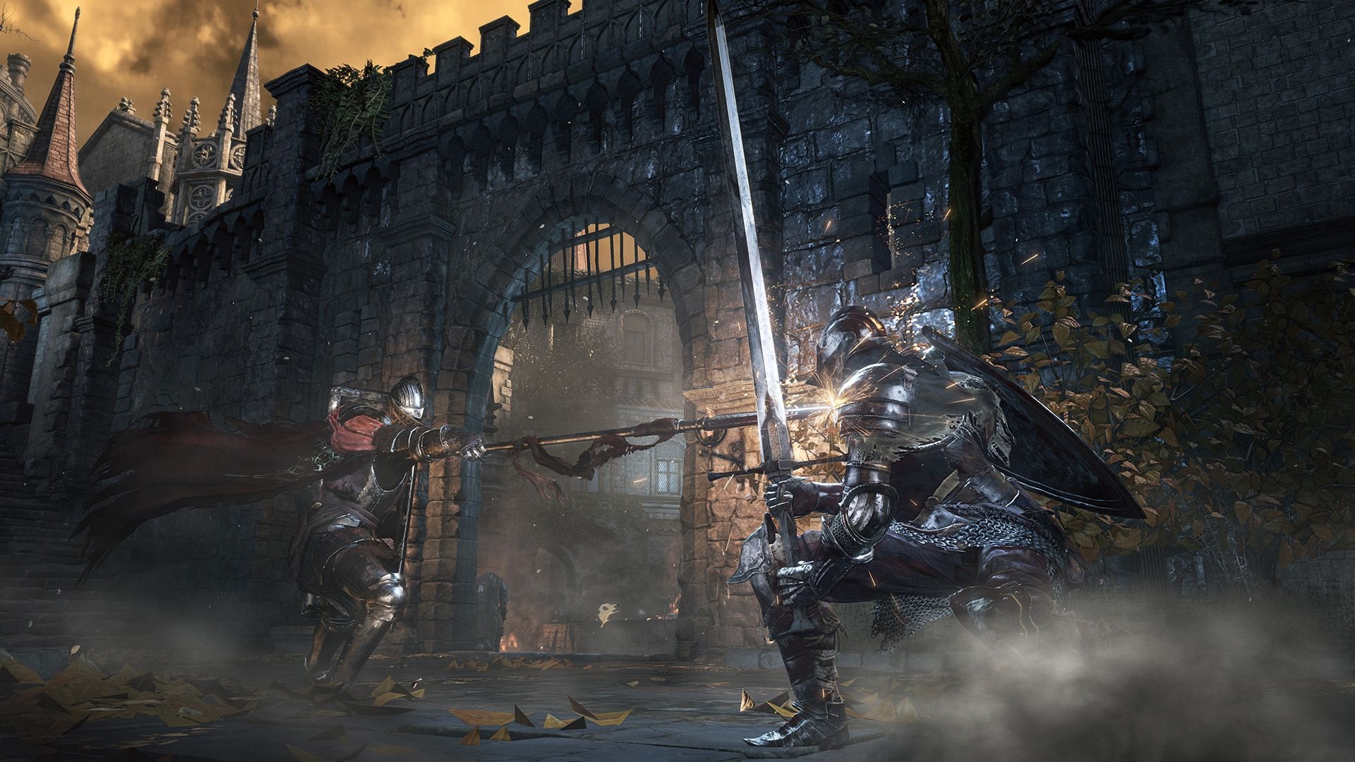 Lothric Knight, Ashen One Knight, High Wall of Lothric, Full HD Desktop wallpaper