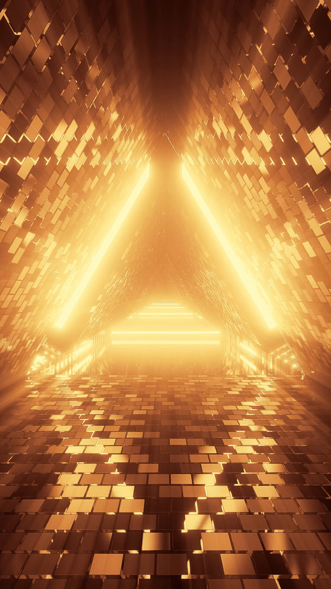 Gold Lights, Shimmering beauty, Illuminated pathways, Golden hues, 1080x1920 Full HD Phone