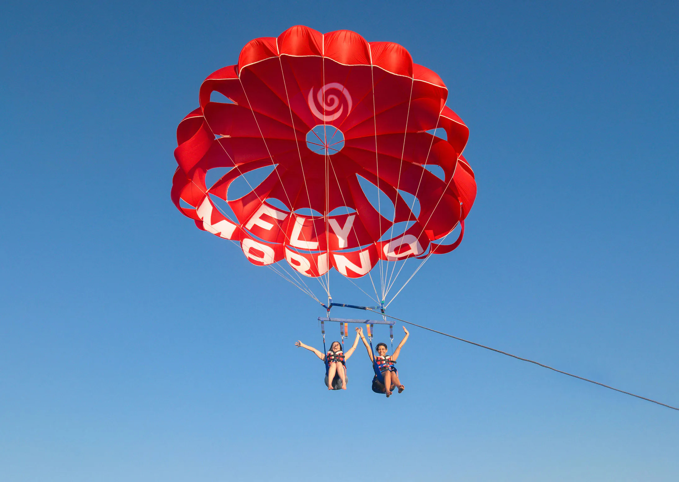 Algarve water sports, Aquatic adventure, Parasailing in Albufeira, Exciting water activity, 2190x1560 HD Desktop