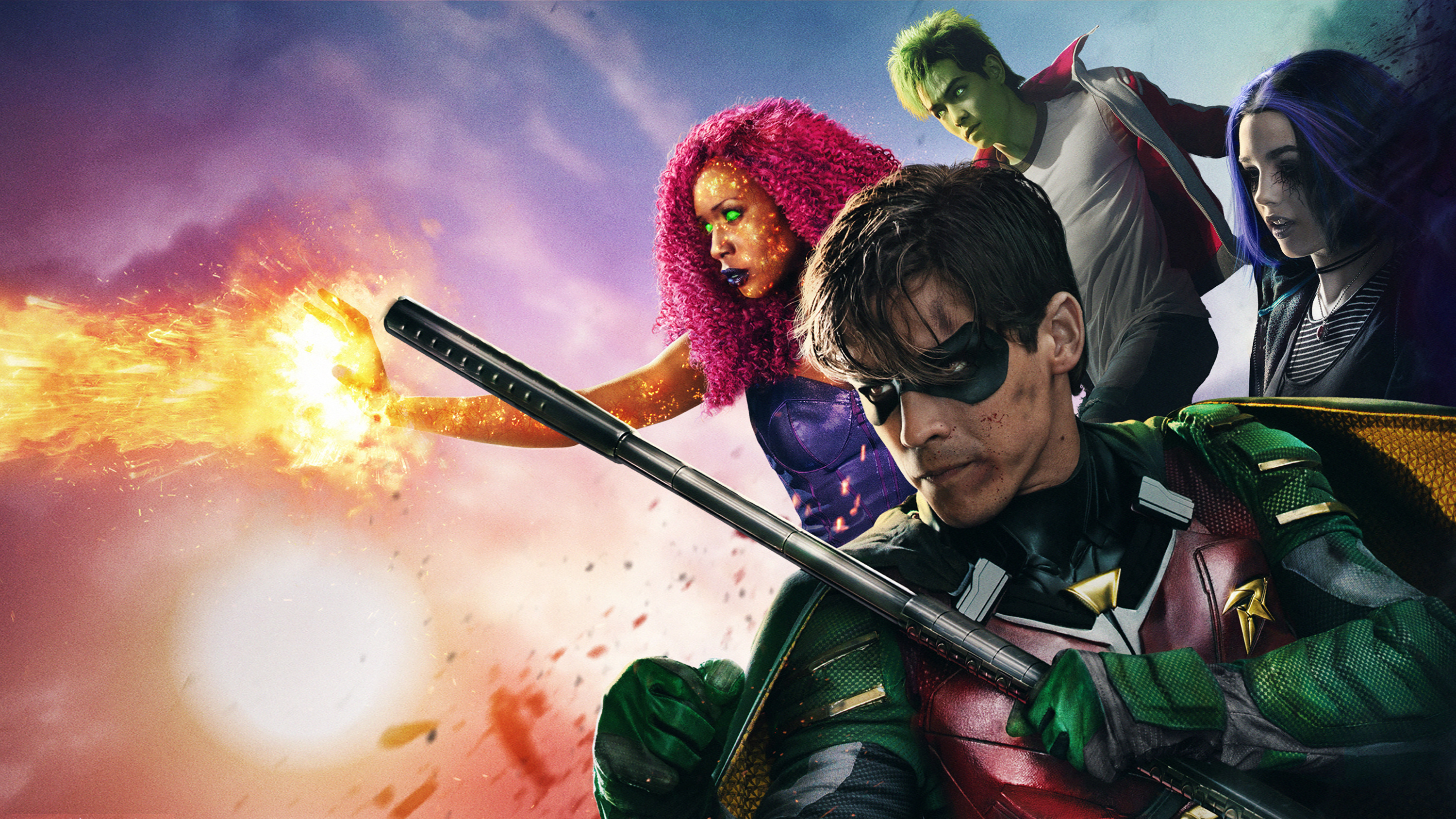 Titans TV series, DC Comics, Exciting adventures, Incredible visuals, 3000x1690 HD Desktop