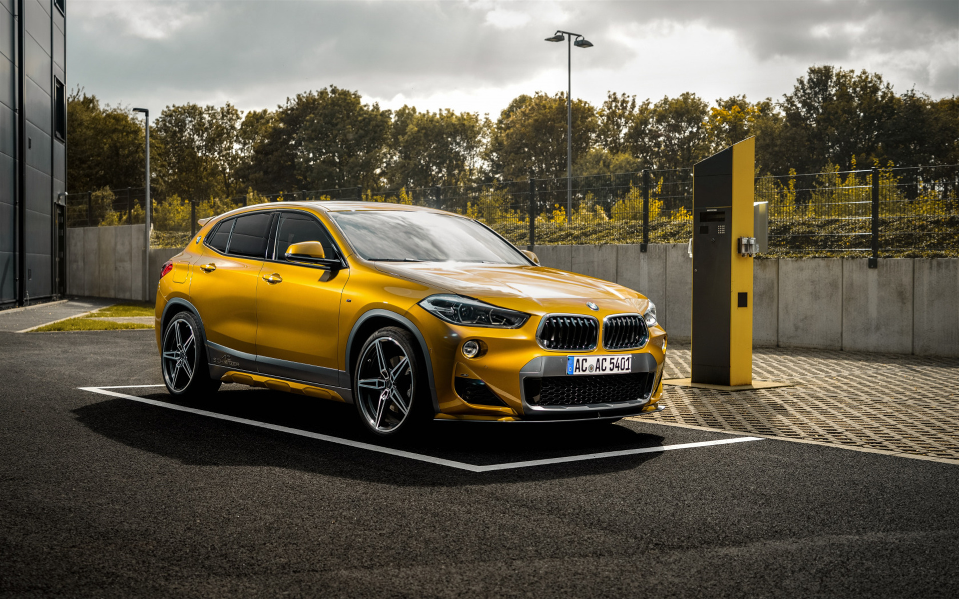 BMW X2, AC Schnitzer tuning, Compact crossover, Yellow, 1920x1200 HD Desktop