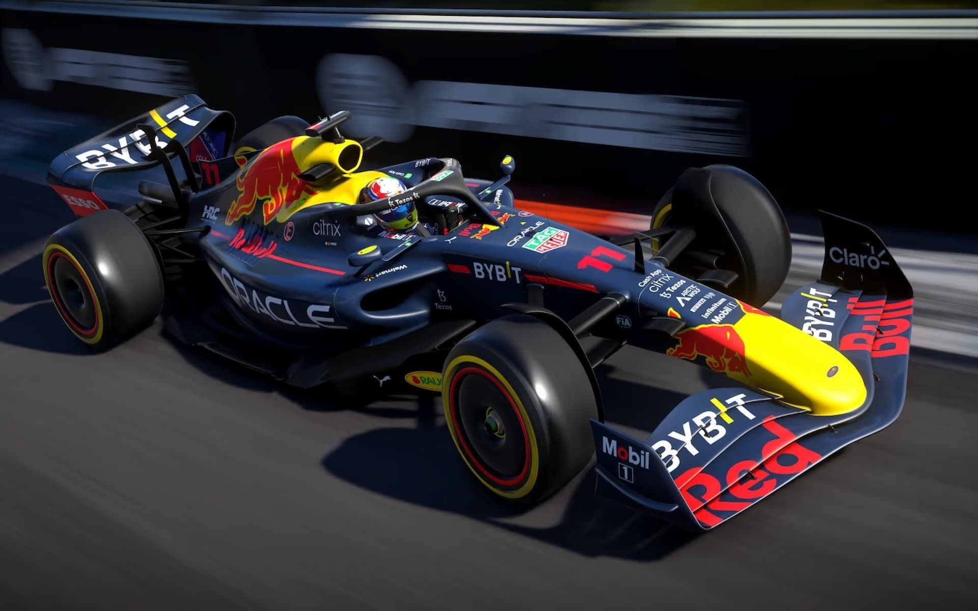 Red Bull Racing RB18, Sergio Pérez, F1 22 video game, HD Desktop wallpaper