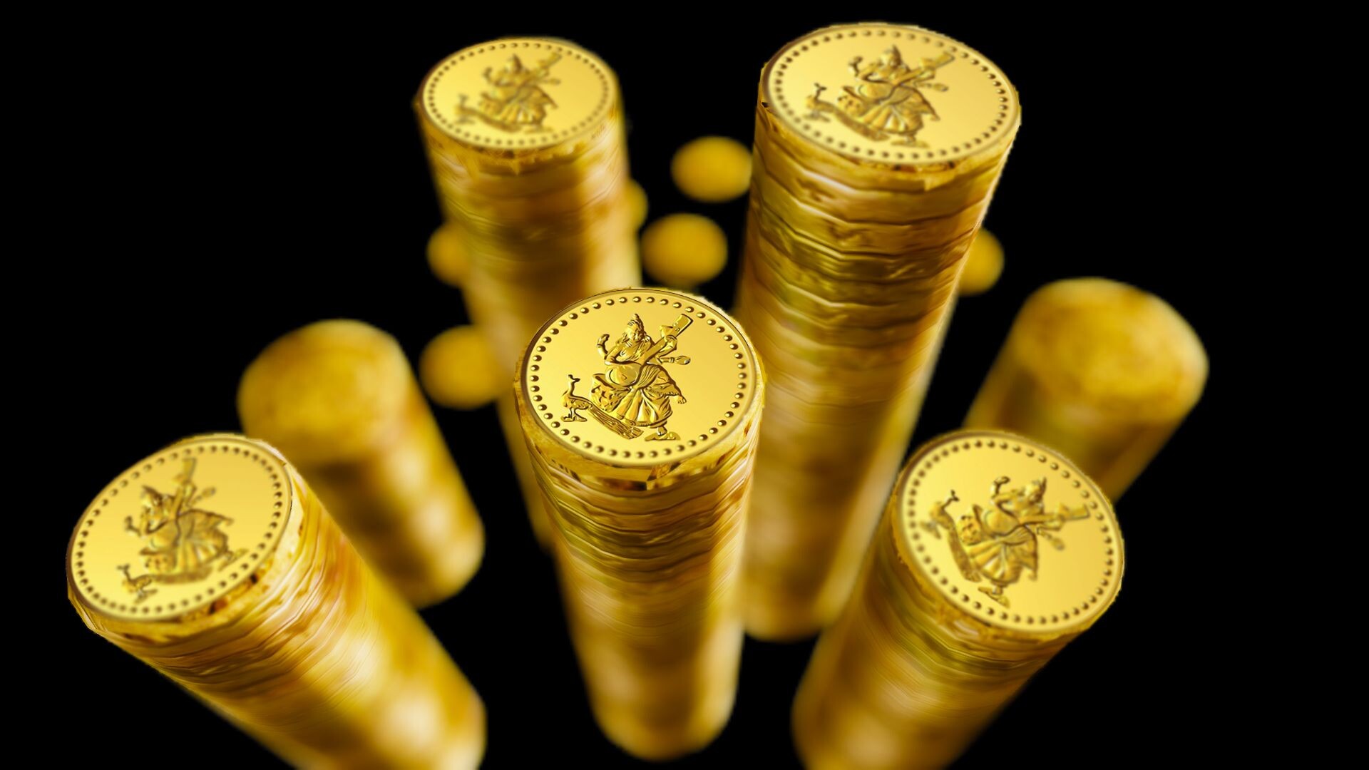 Stack, Gold Coins Wallpaper, 1920x1080 Full HD Desktop