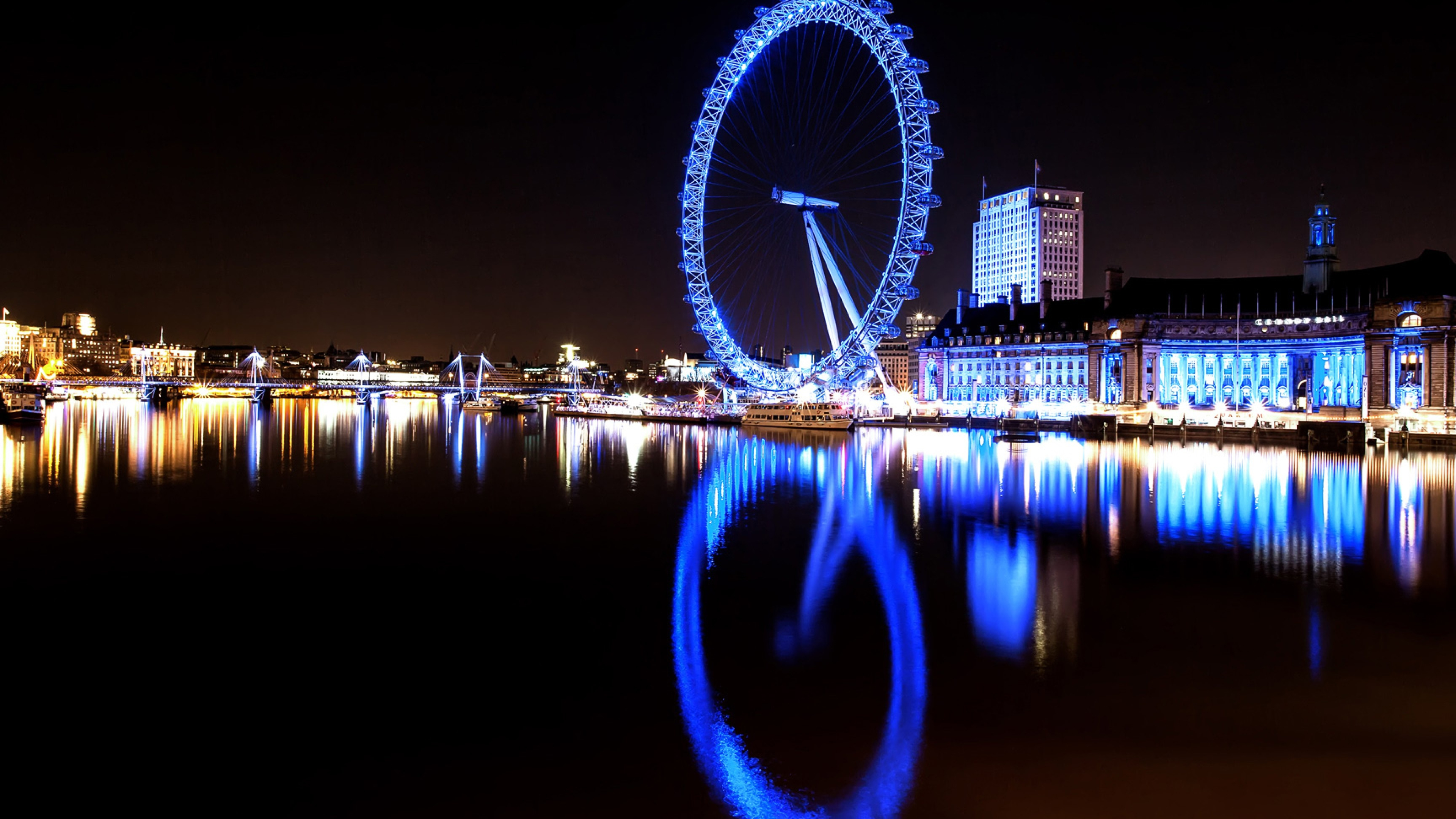 London Eye, River Thames, HD wallpaper, 3840x2160 4K Desktop