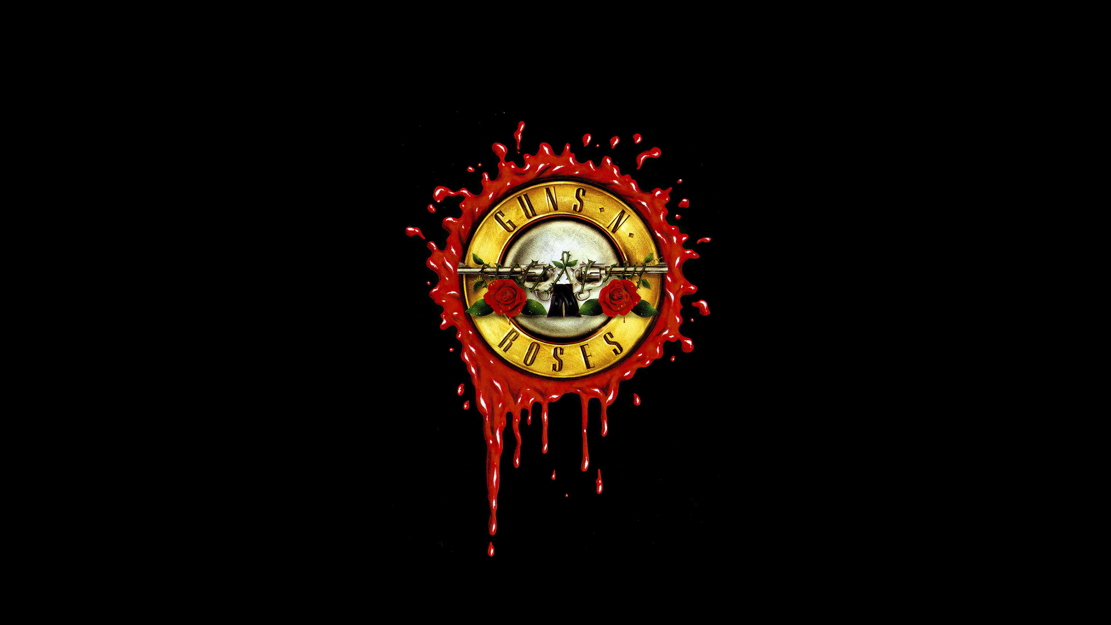 Guns N' Roses dark minimal, 4K HD, Others wallpapers, Music rock band, 3840x2160 4K Desktop