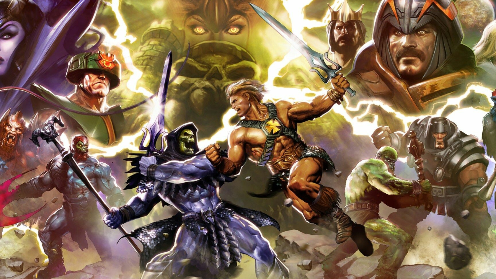 He-Man (Comics), Masters of the Universe, Vibrant backgrounds, Epic battles, 1920x1090 HD Desktop