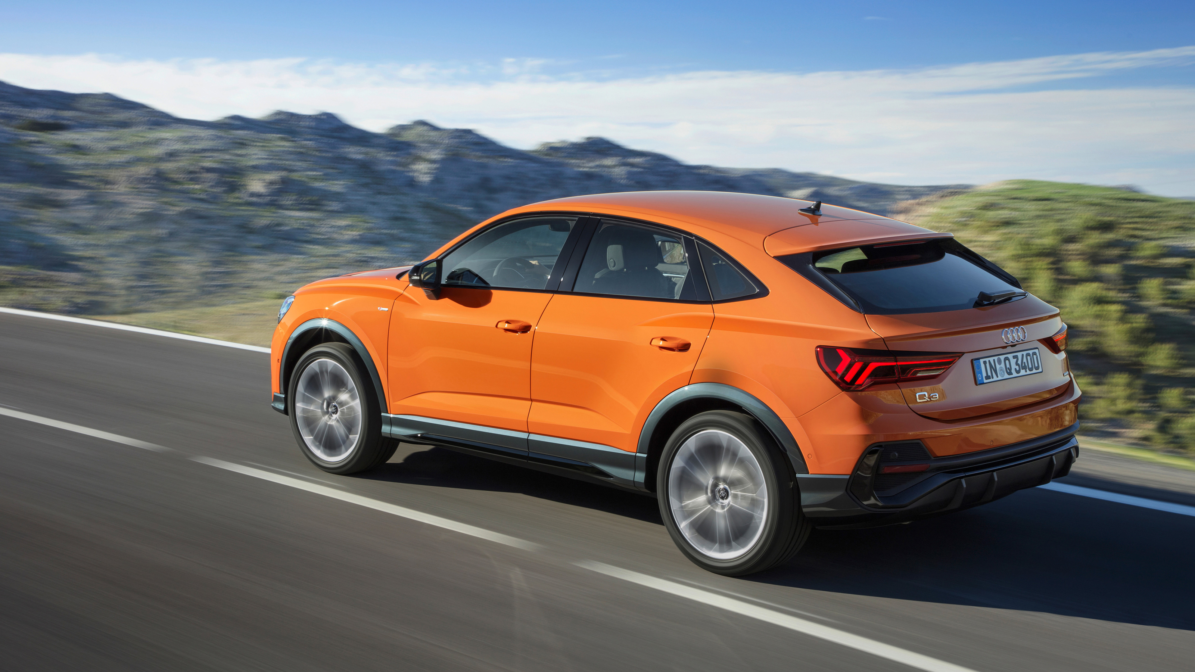 Audi Q3, Auto car, Quattro S line 2019, Cars desktop wallpapers, 3840x2160 4K Desktop