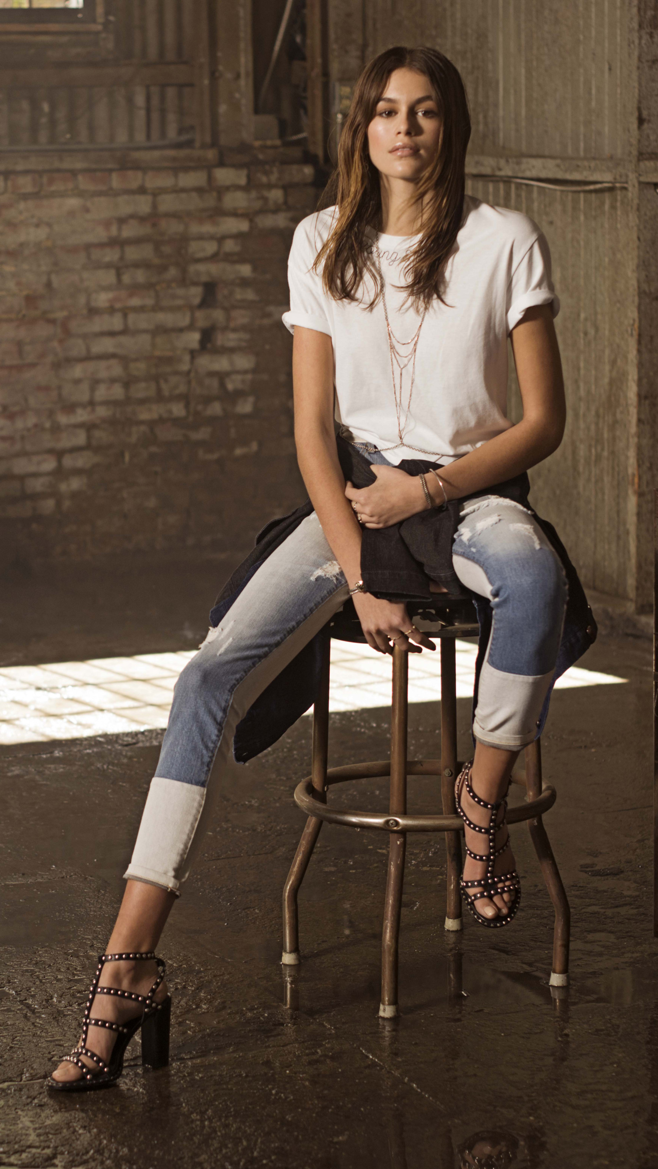 Kaia Gerber, 8K resolution, Sony Xperia wallpapers, 2160x3840 4K Phone