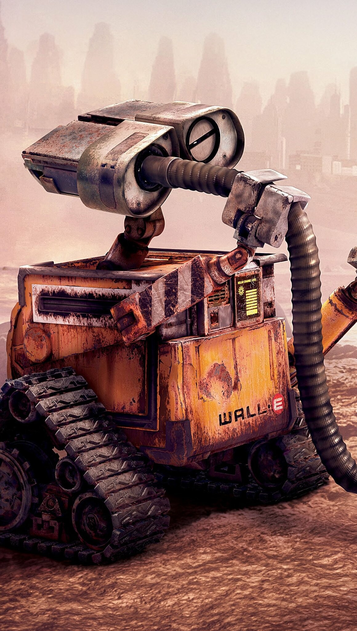 WALLE, Robot companion, Space adventure, Vacum cleaner, 1160x2050 HD Phone