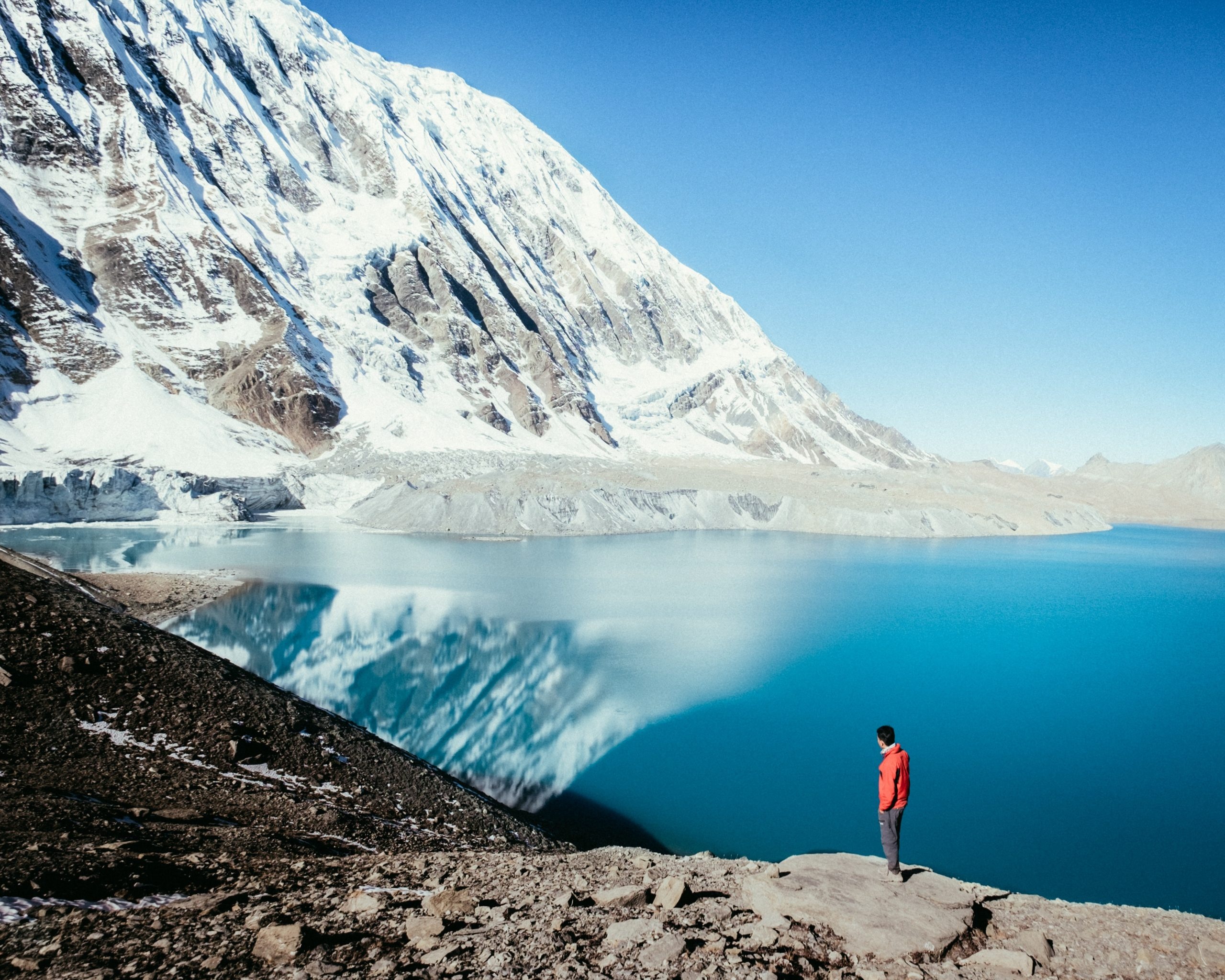 Tilicho Lake, Annapurna circuit, Nepal treks, Natural wonders, 2560x2050 HD Desktop