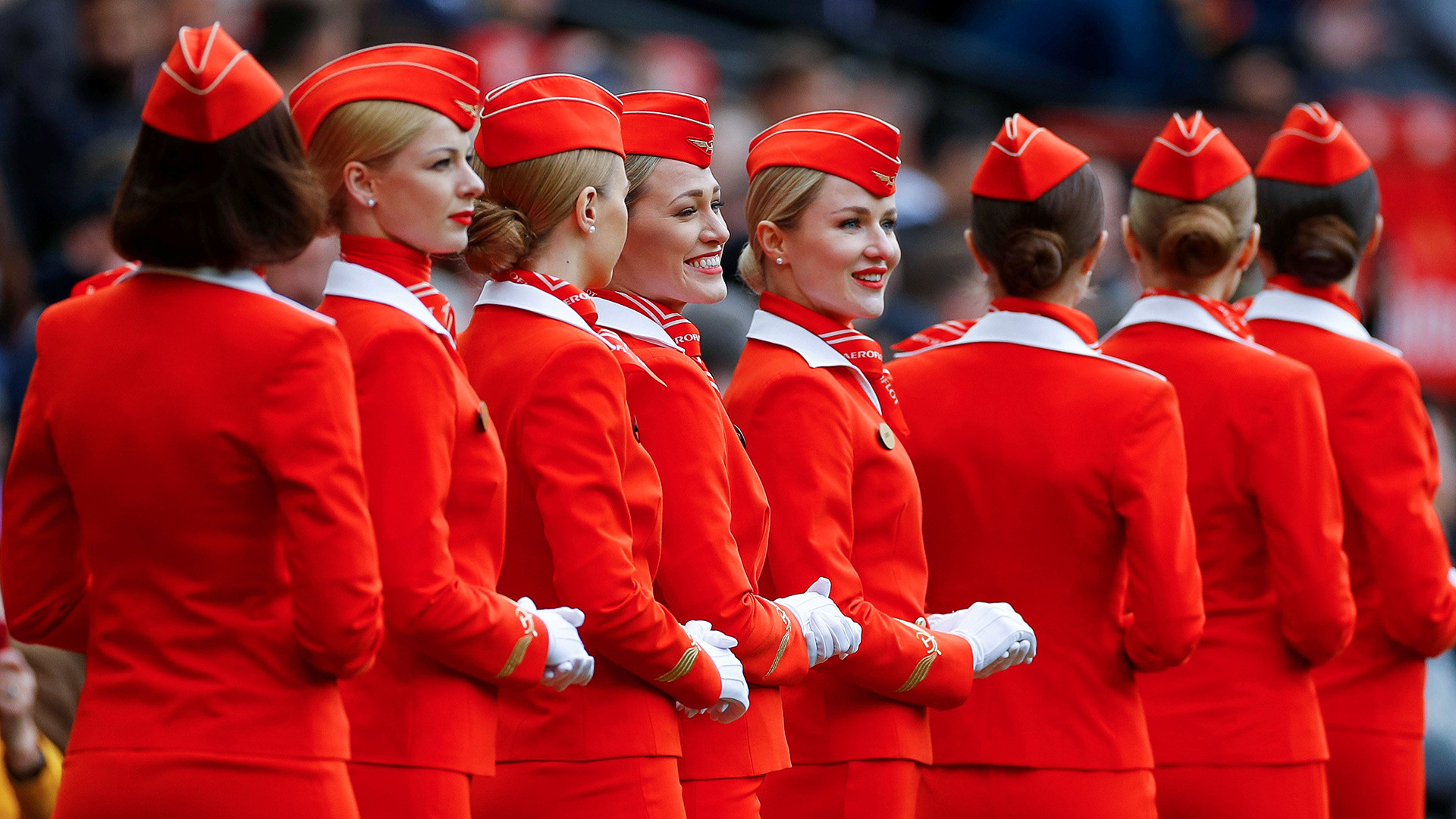 Aeroflot, Flight Attendants Wallpaper, 1920x1080 Full HD Desktop