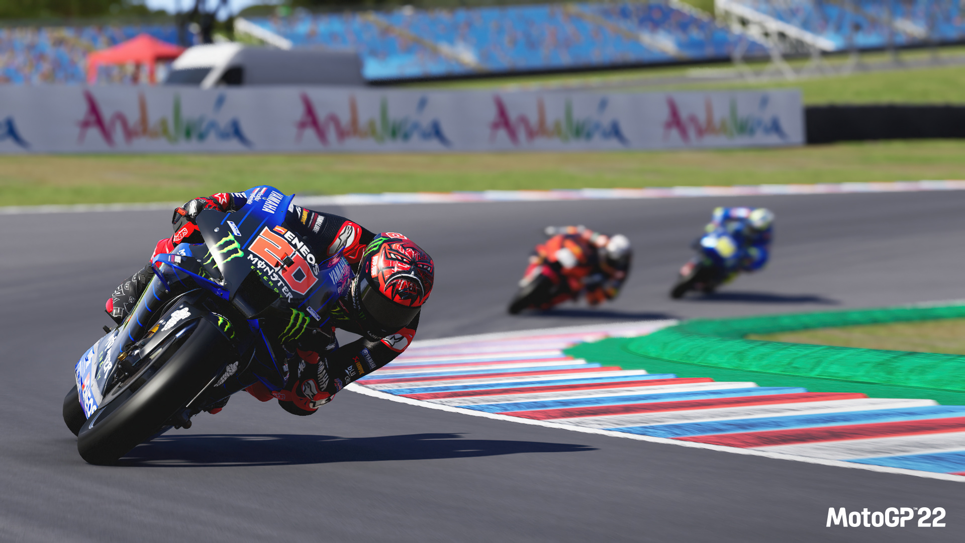 Fabio Quartararo Yamaha YZR-M1, MotoGP 22, Circuito de Jerez racetrack, Full HD Desktop wallpaper