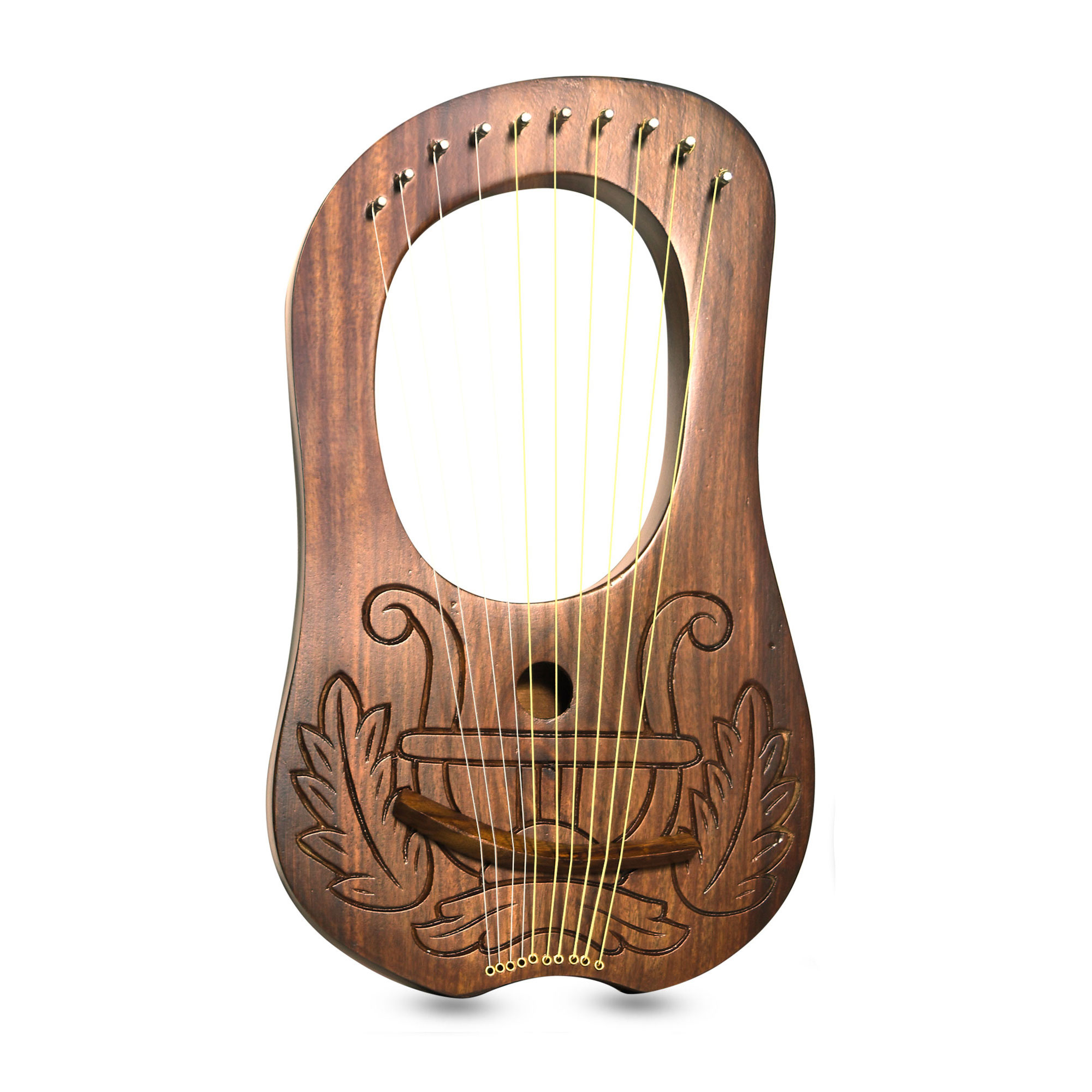 Lyre music, Lyre harp 10 metal strings, Celtic harp design, Irish musical company, 2000x2000 HD Phone