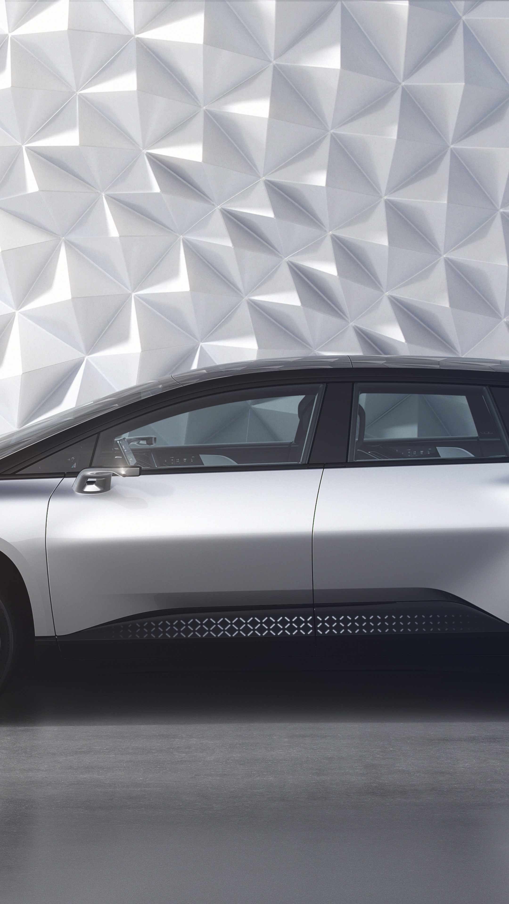 Faraday Future FF91, Electric cars, 5k ETH, Auto industry, 2160x3840 4K Phone