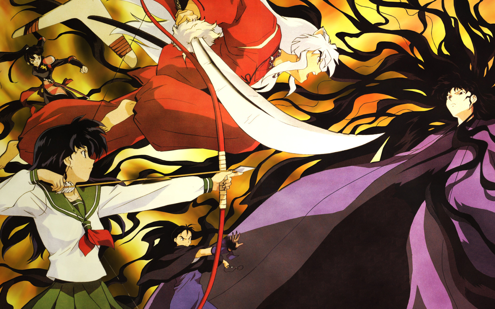 InuYasha, Anime series, High-resolution wallpapers, Artistic designs, 1920x1200 HD Desktop