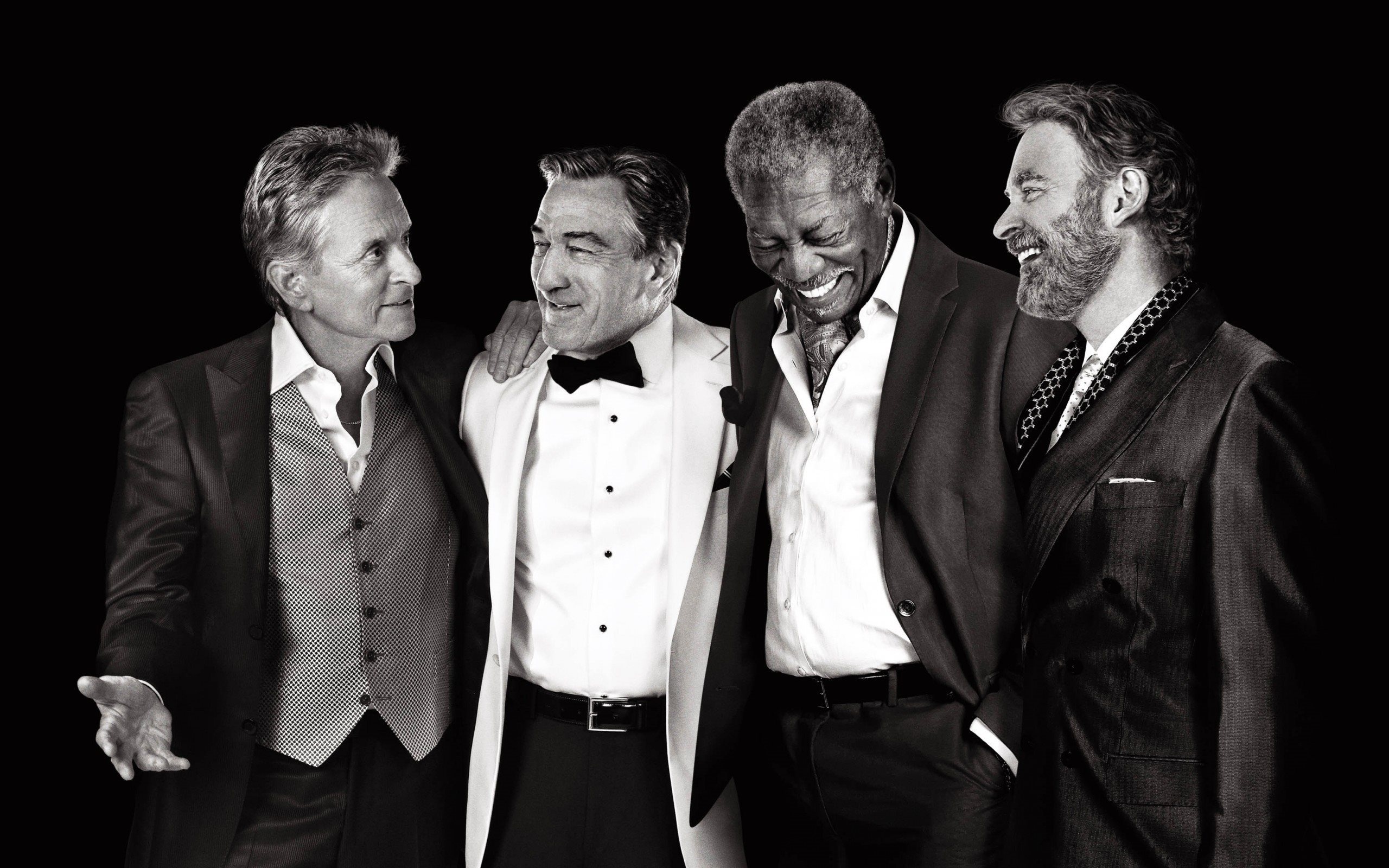 Celebrity, Michael Douglas, Morgan Freeman, Kevin Kline, 2560x1600 HD Desktop