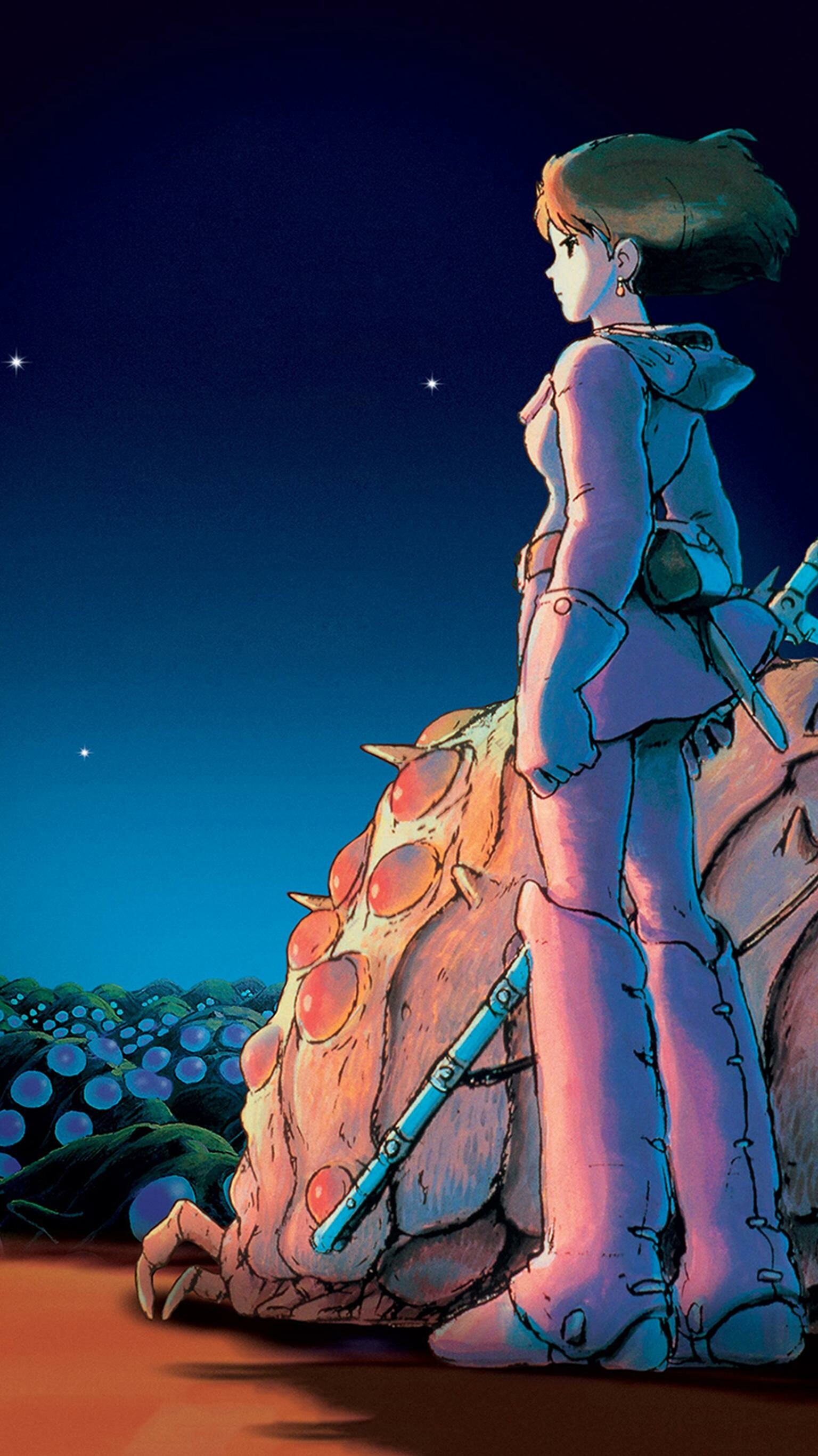 Nausicaa of the Valley of the Wind, iPhone wallpapers, Beautiful landscapes, Ghibli charm, 1540x2740 HD Phone