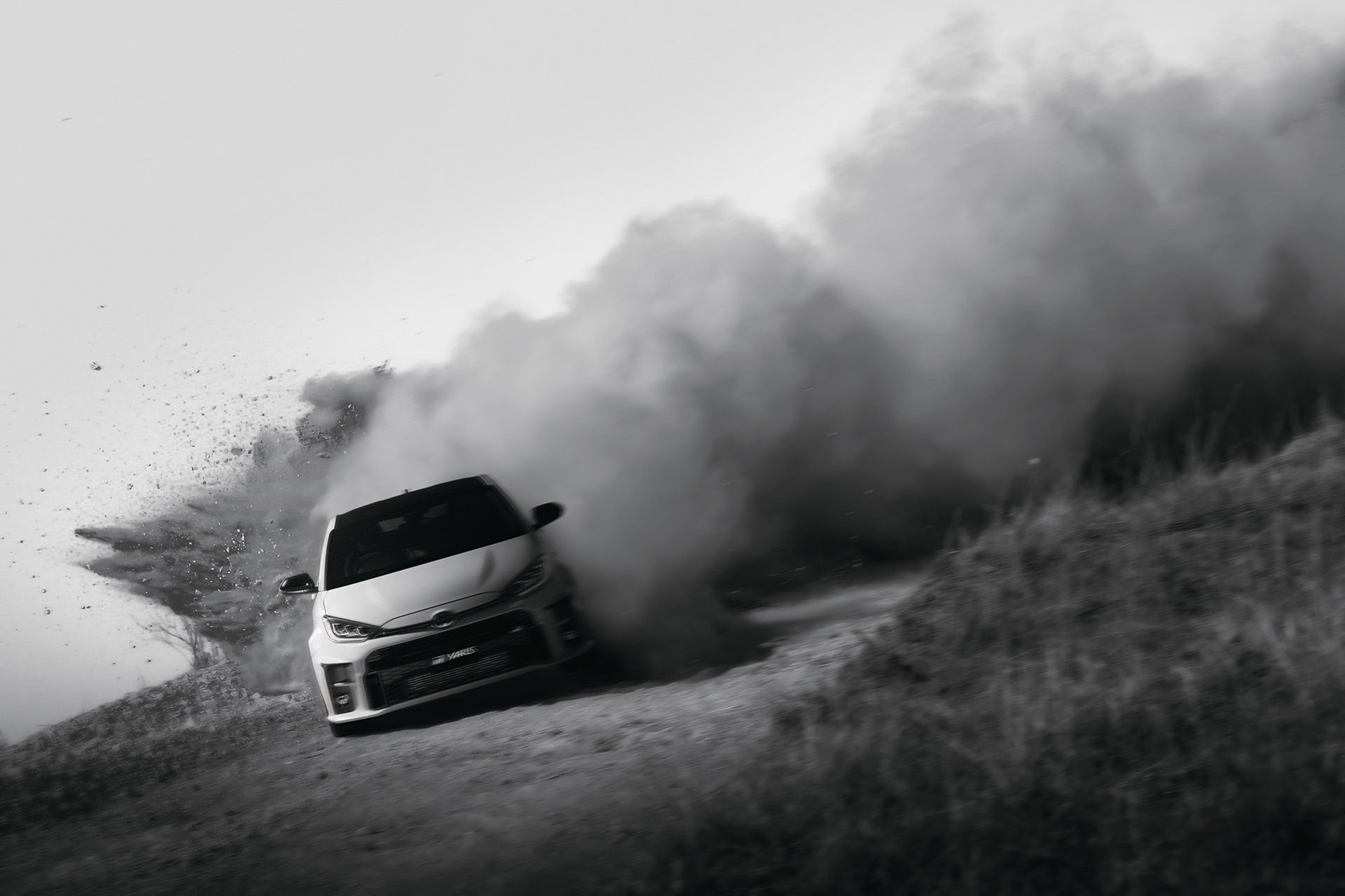 Drift on ground, Toyota Yaris Wallpaper, 1920x1280 HD Desktop