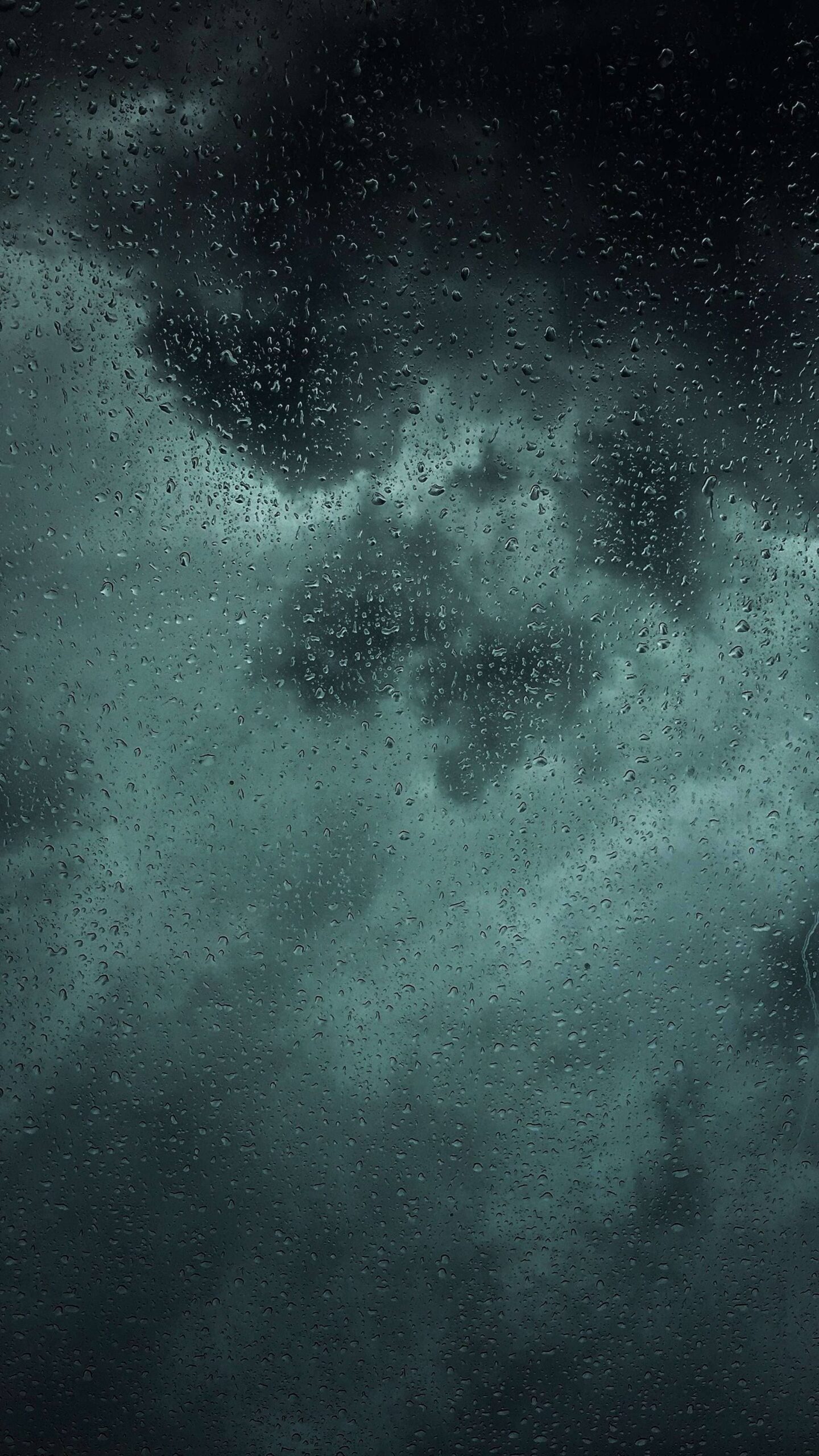 Rain, Dark Wallpaper, 1440x2560 HD Phone