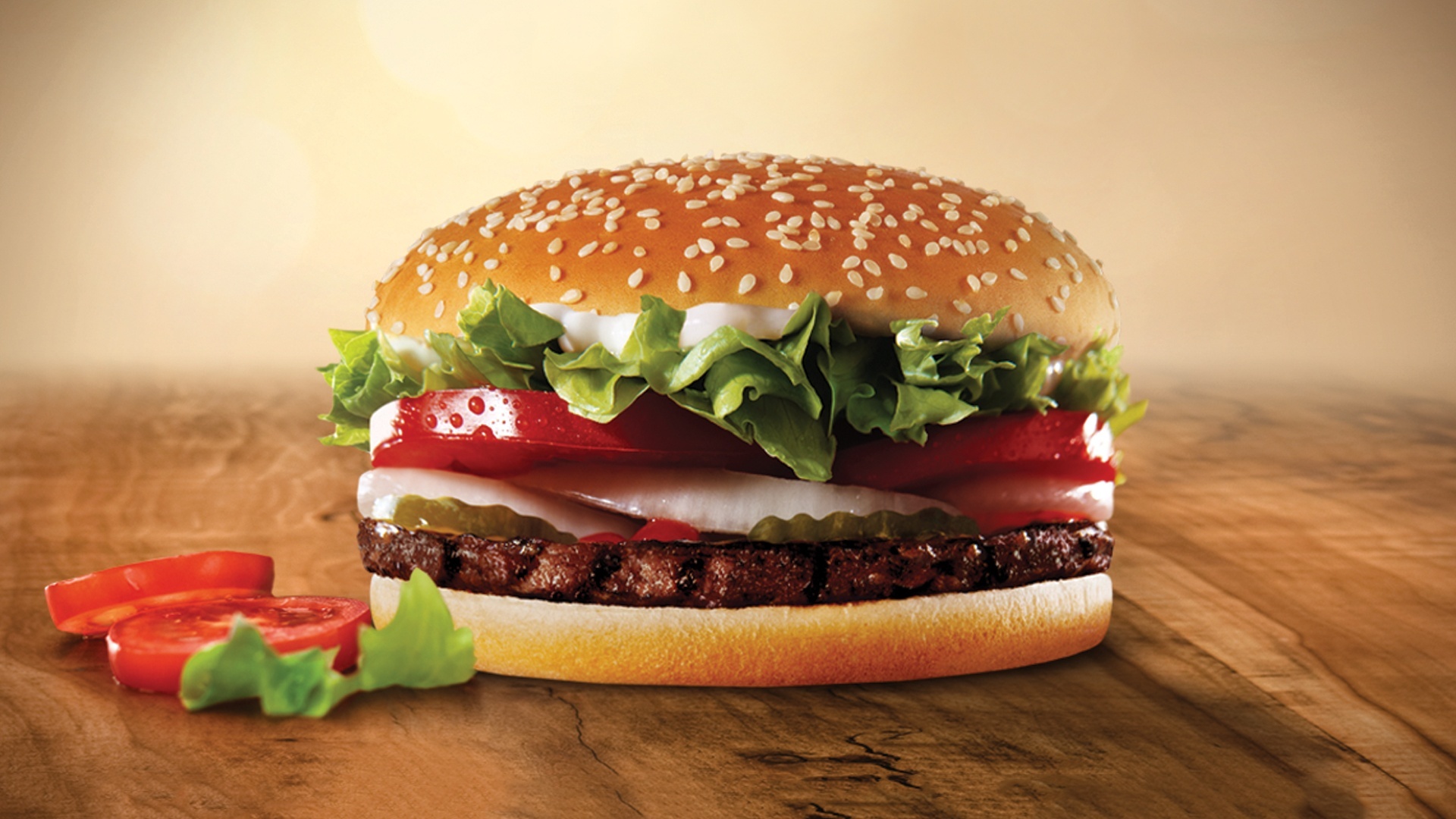 Burger meal wallpaper, Mouth-watering visuals, Delicious delight, Gourmet, 1920x1080 Full HD Desktop