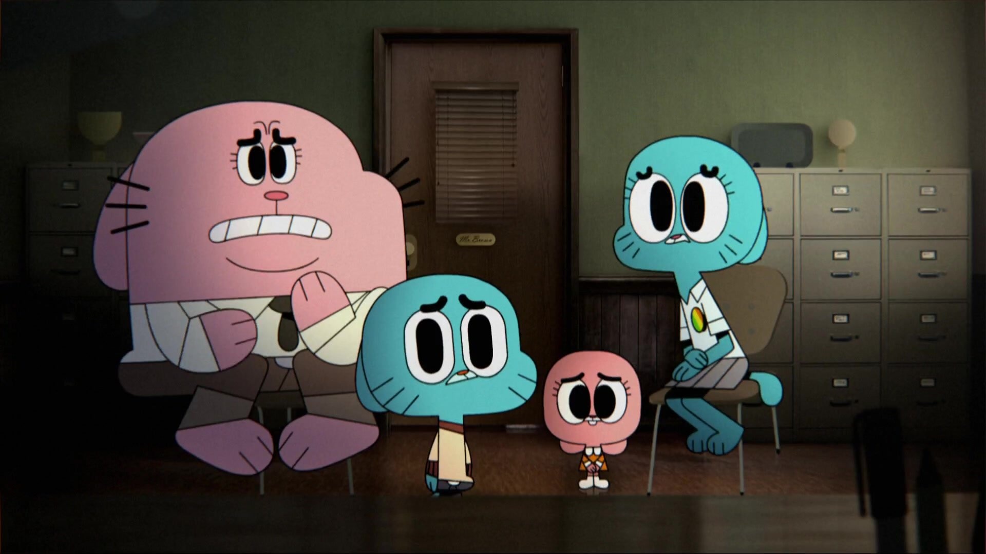 Gumball Watterson, Richard Watterson, Nicole Watterson, Anais Watterson, Full HD Desktop wallpaper