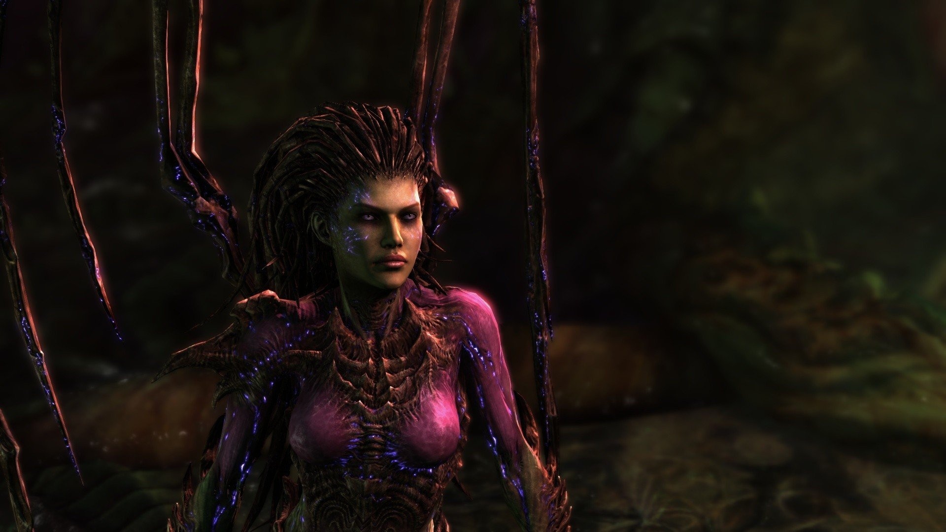 Women video games, StarCraft Zerg, Blizzard Entertainment, Sarah Kerrigan, 1920x1080 Full HD Desktop