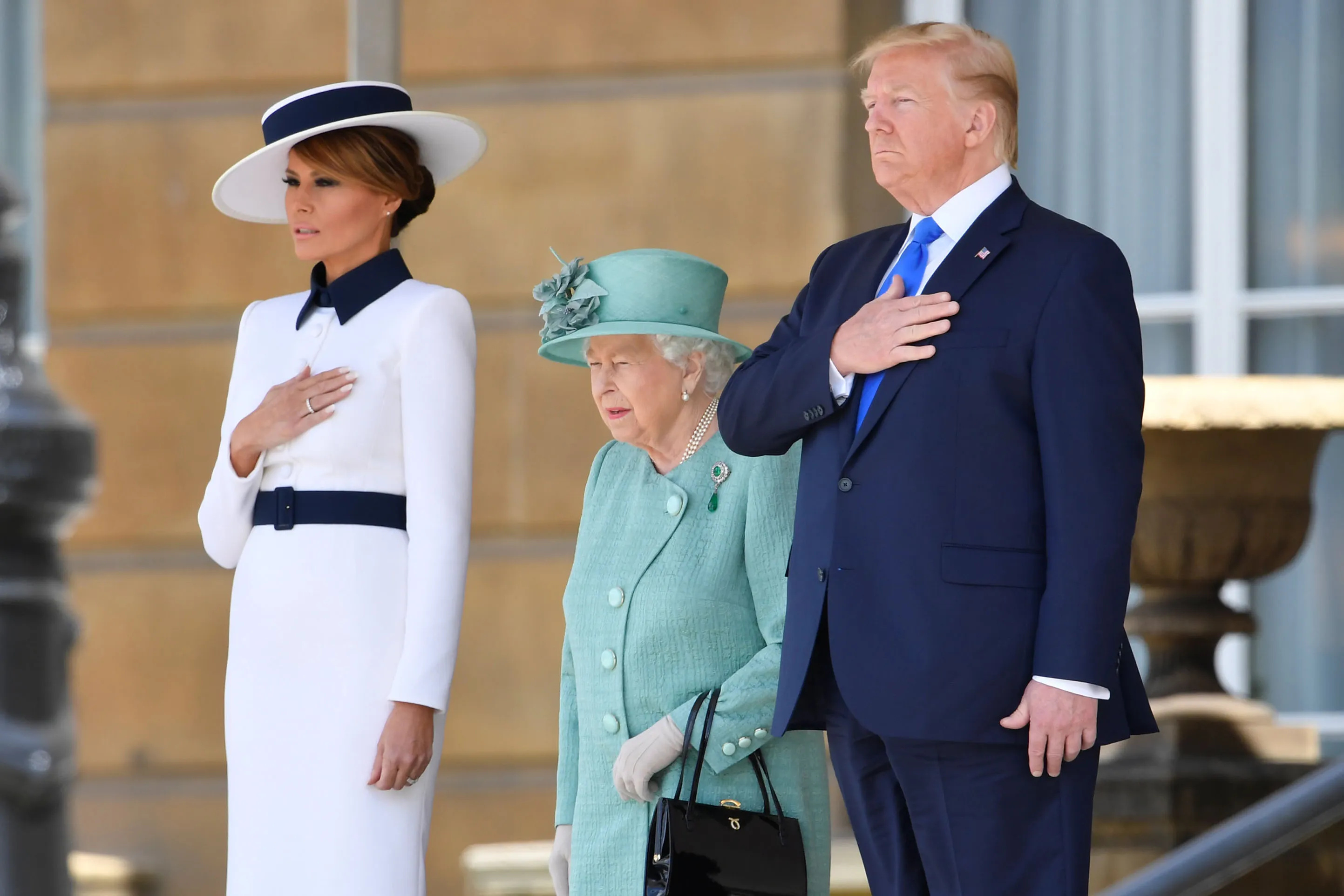 Donald Trump and Elizabeth II, Melania Trump Wallpaper, 2890x1930 HD Desktop