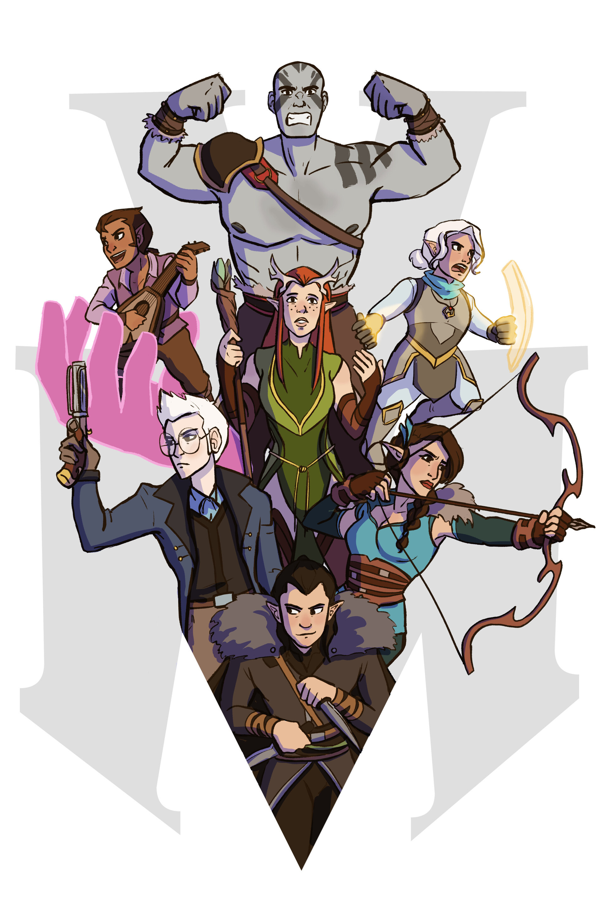 The Legend of Vox Machina, Artstation gallery, Artistic creations, Digital art, 1920x2880 HD Phone